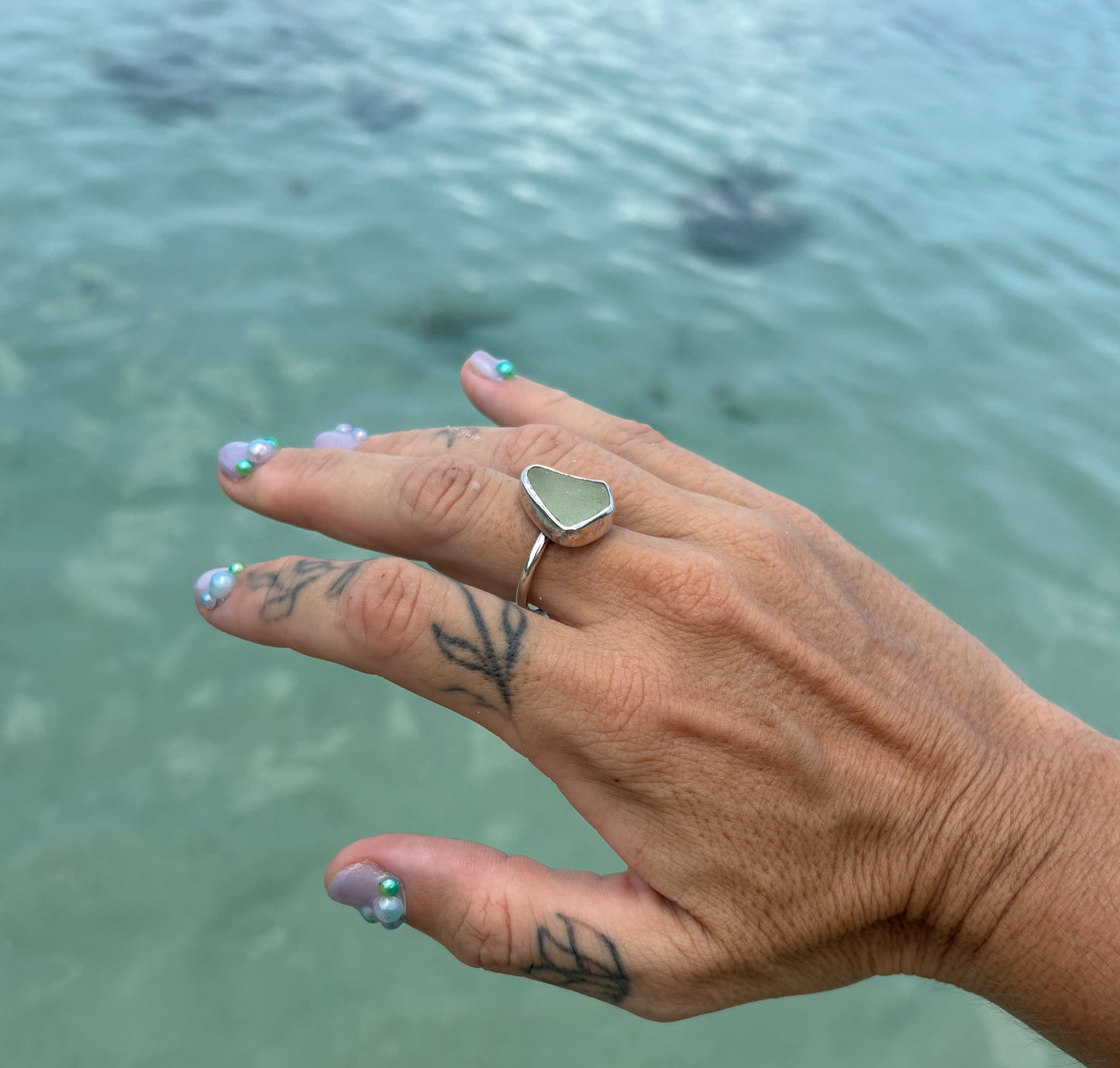 Mermaid Treasure Classic Sea Glass Ring