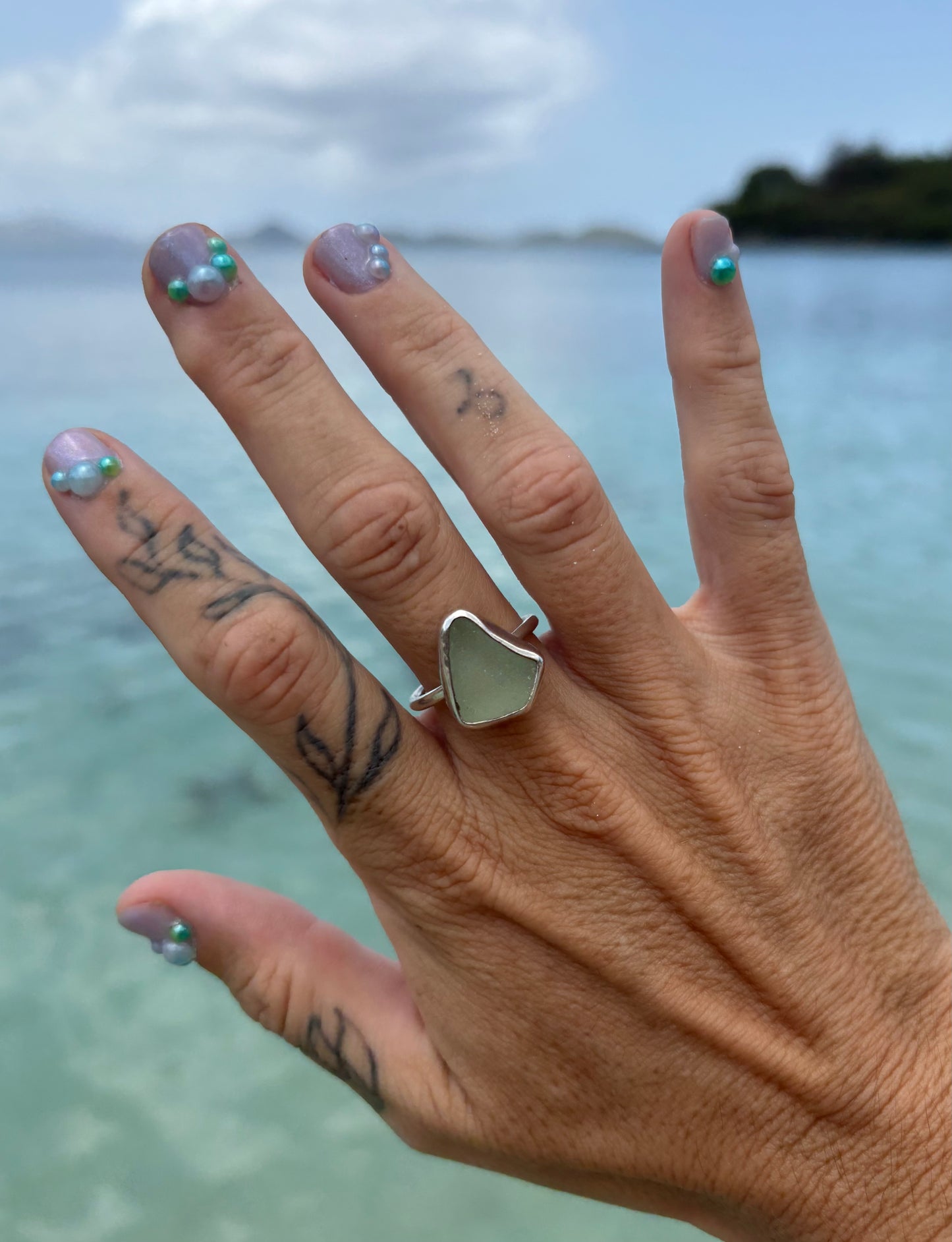 Mermaid Treasure Classic Sea Glass Ring