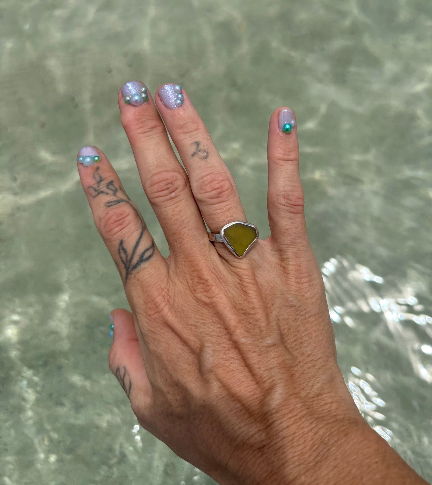 Mermaid Treasure Classic Sea Glass Ring