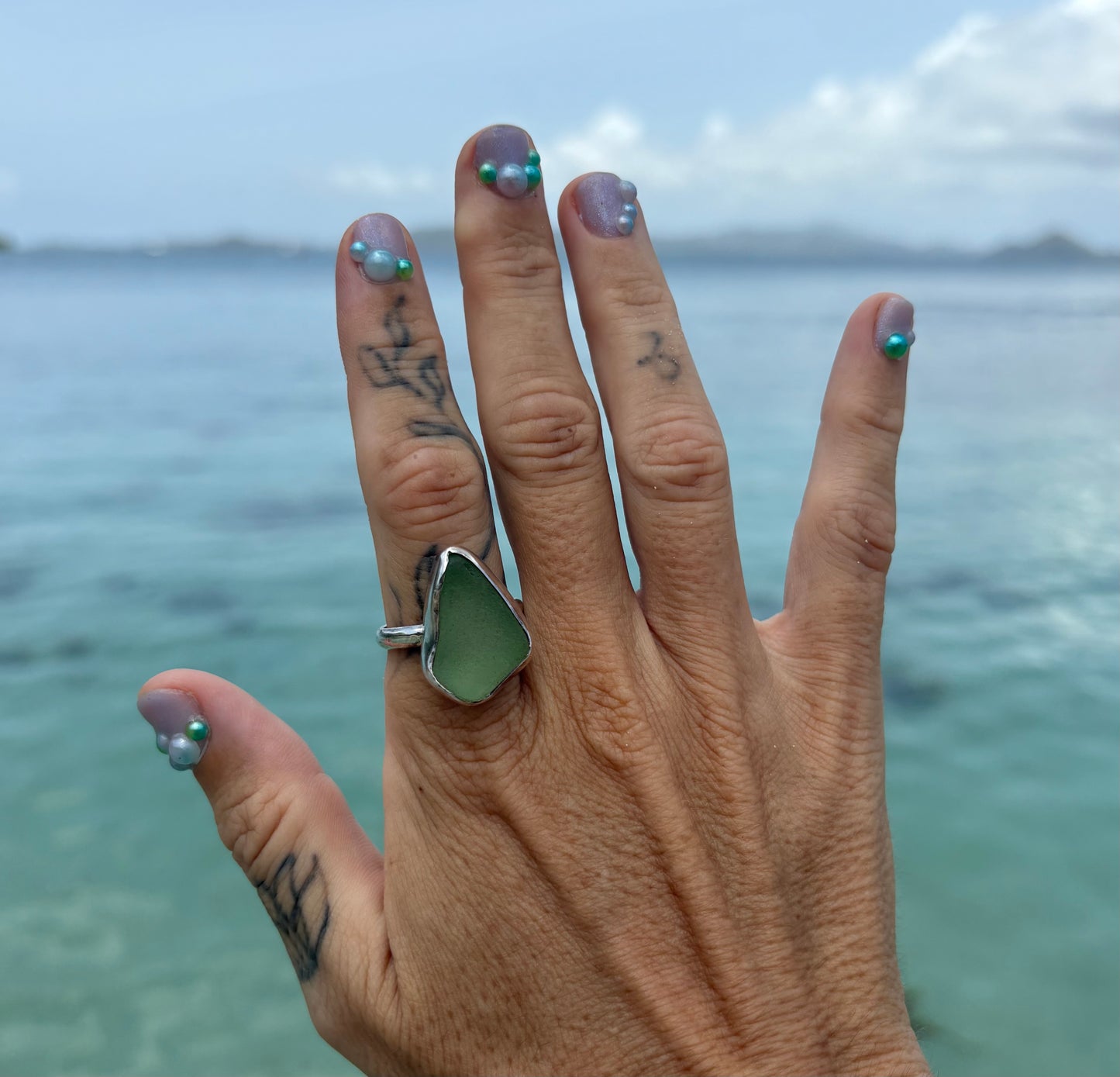 Mermaid Treasure Classic Sea Glass Ring