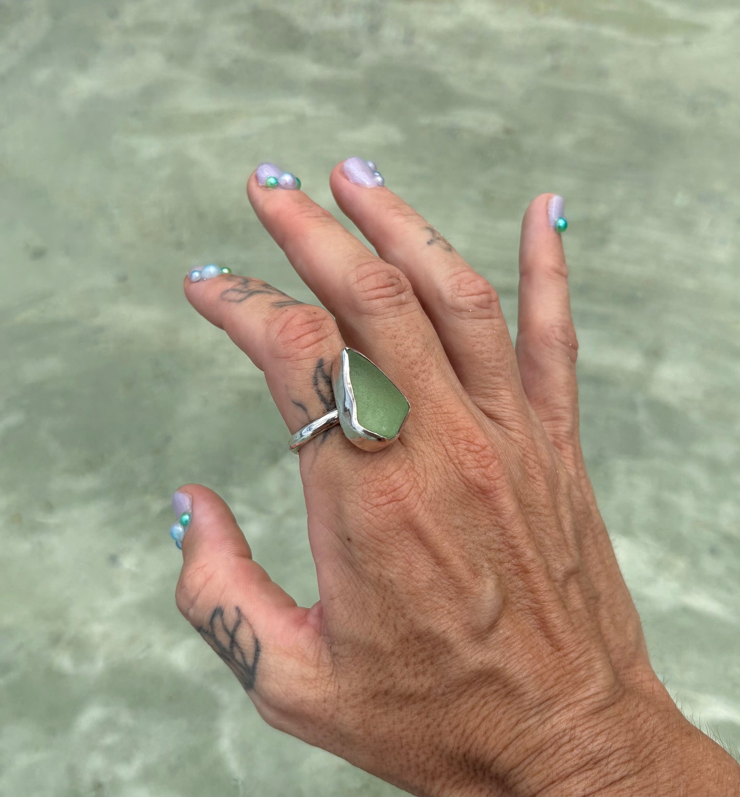 Mermaid Treasure Classic Sea Glass Ring