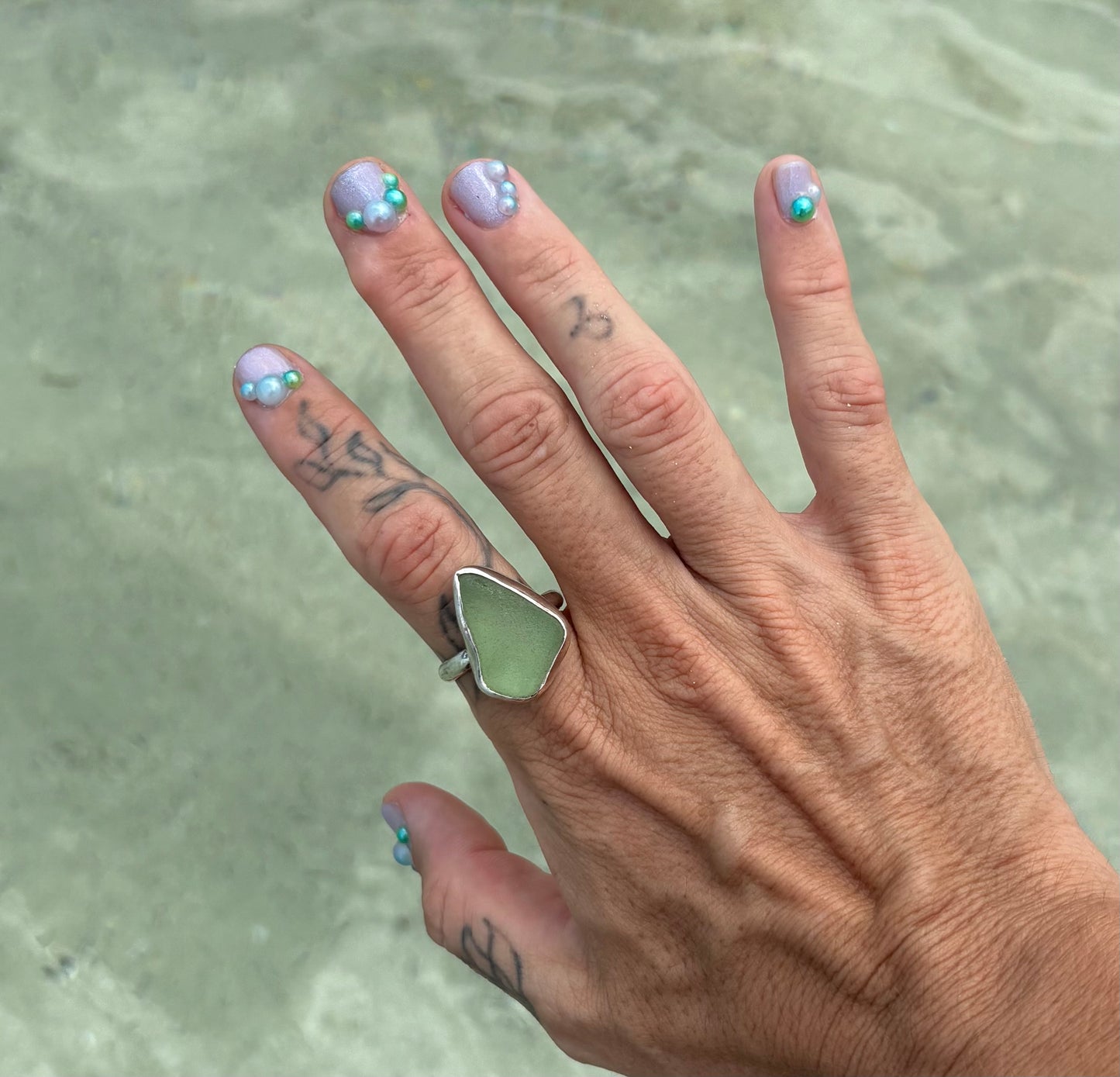 Mermaid Treasure Classic Sea Glass Ring