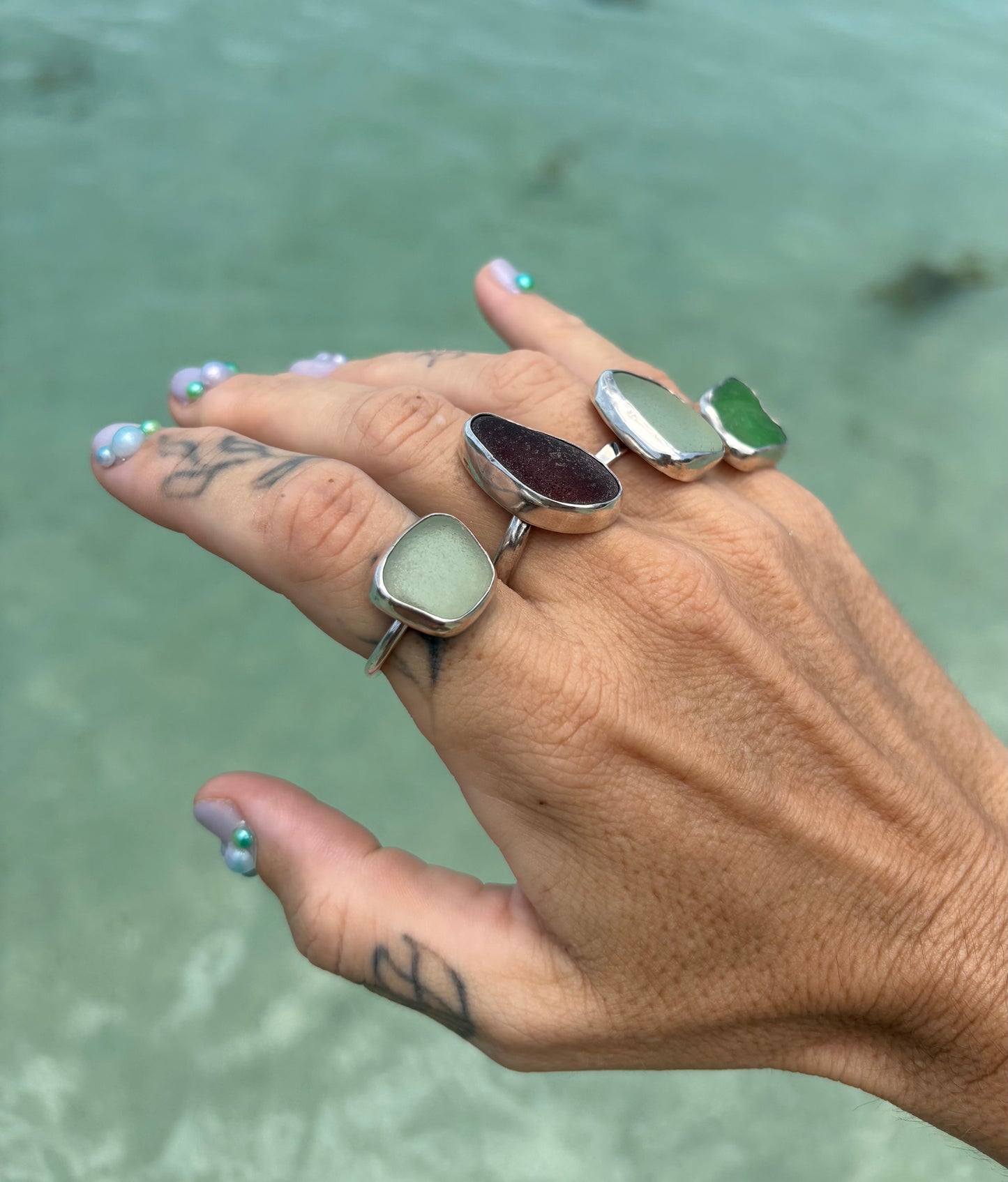 Mermaid Treasure Classic Sea Glass Ring