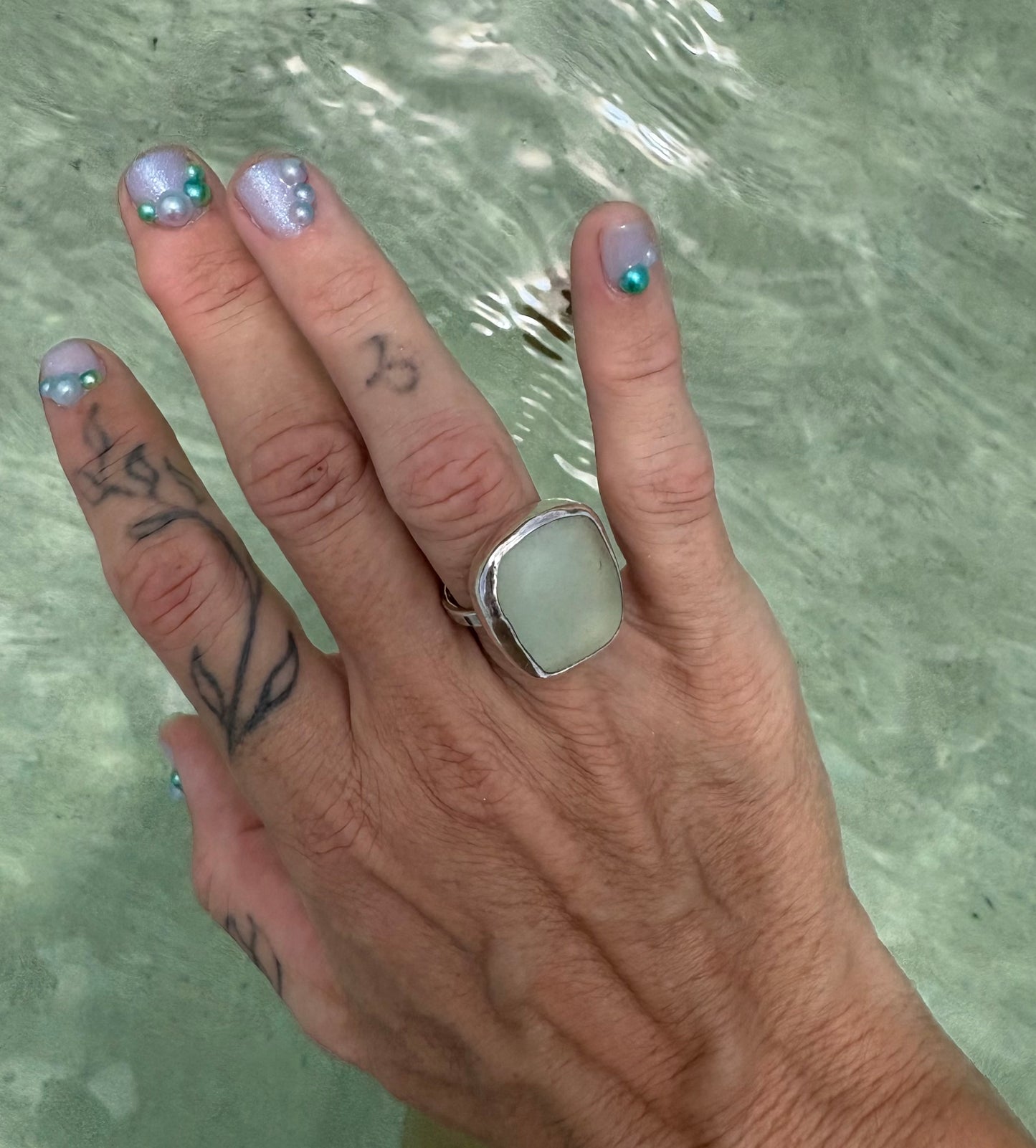 Mermaid Treasure Classic Sea Glass Ring