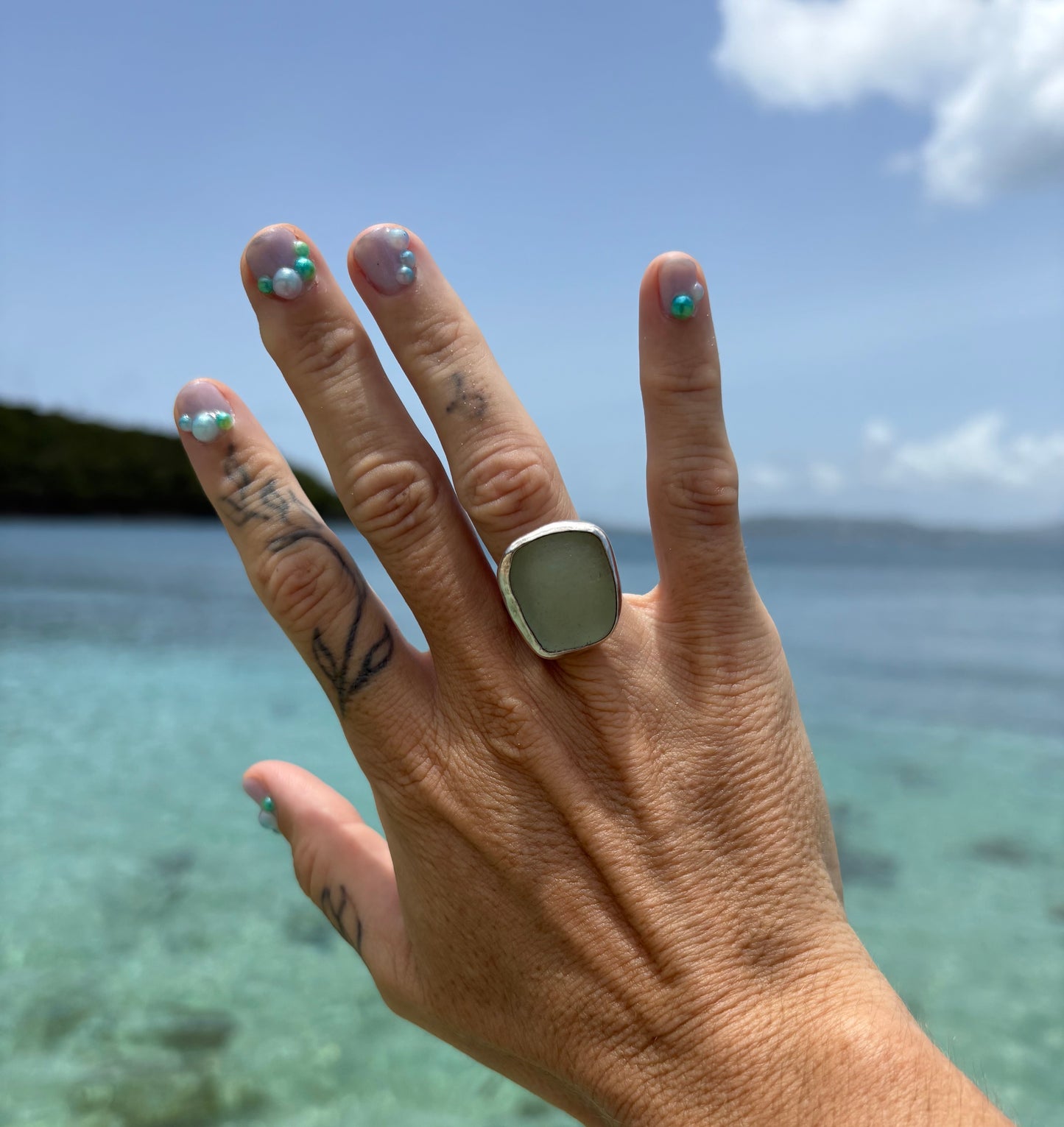 Mermaid Treasure Classic Sea Glass Ring
