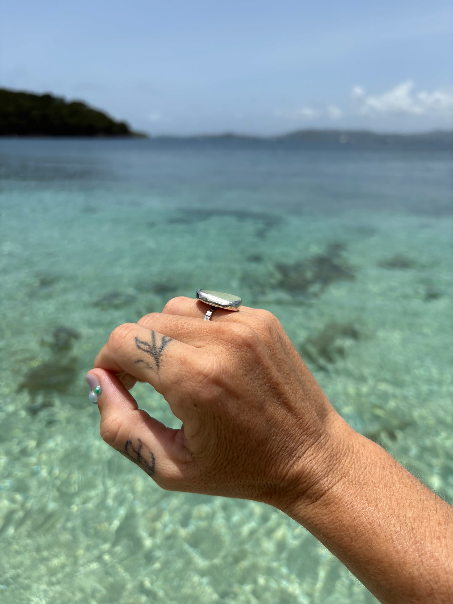 Mermaid Treasure Classic Sea Glass Ring