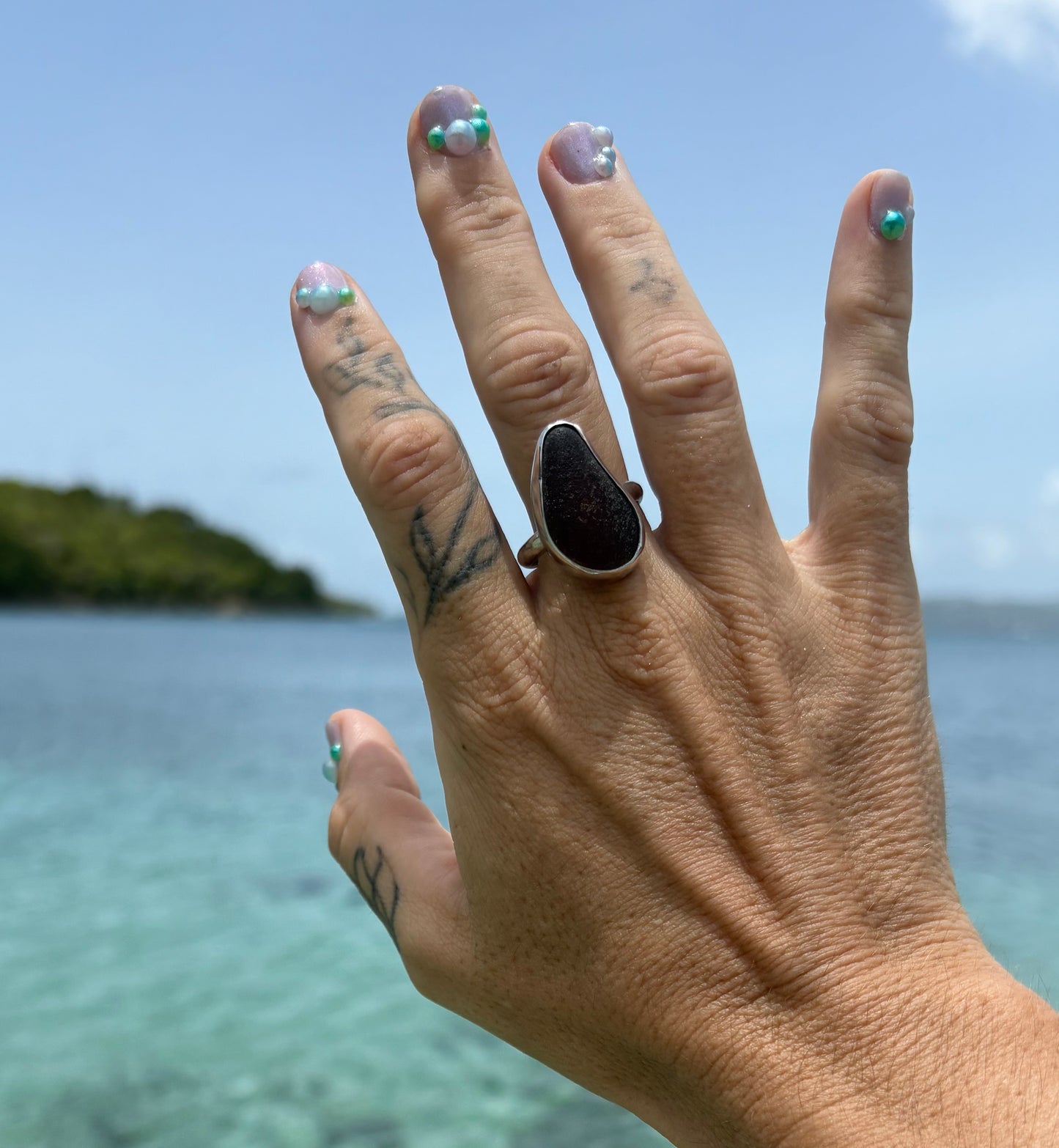 Mermaid Treasure Classic Sea Glass Ring
