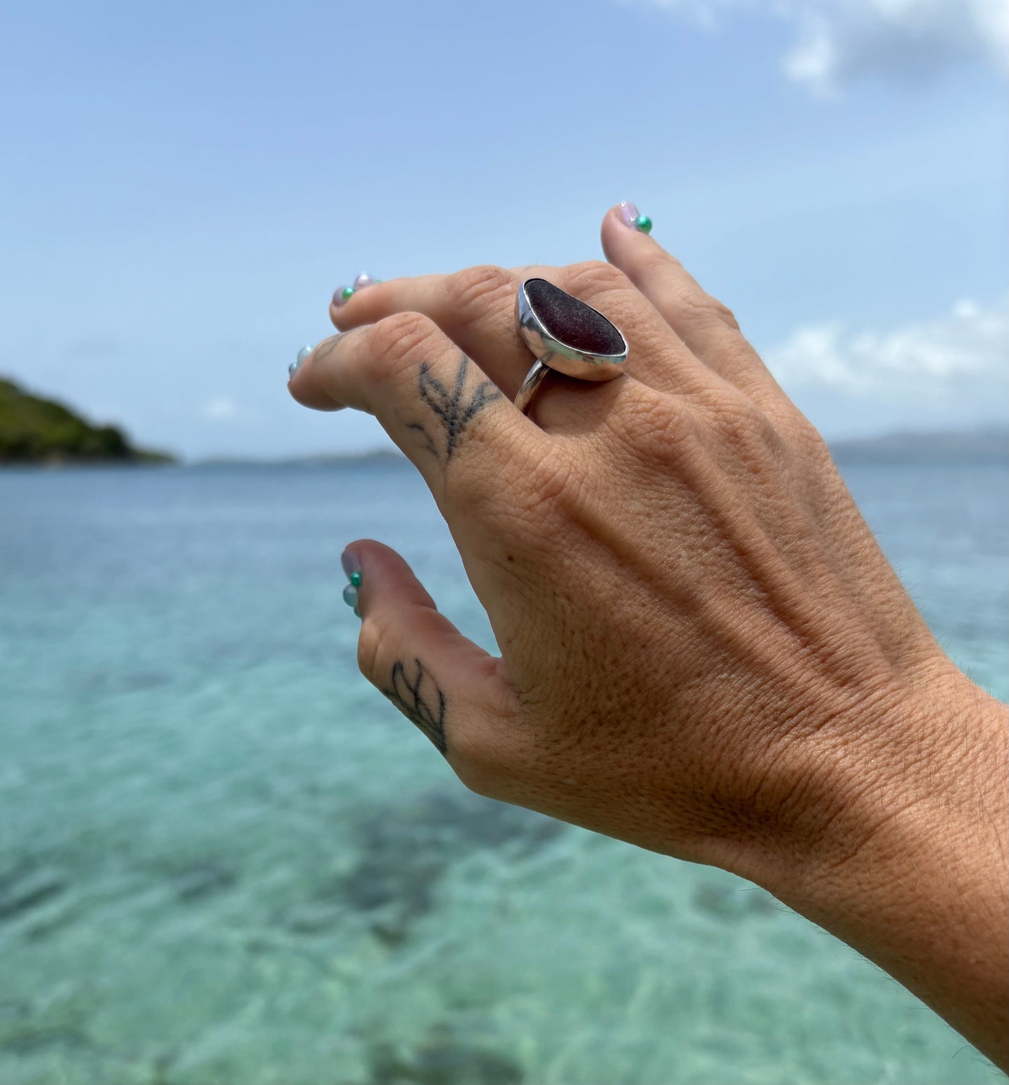 Mermaid Treasure Classic Sea Glass Ring