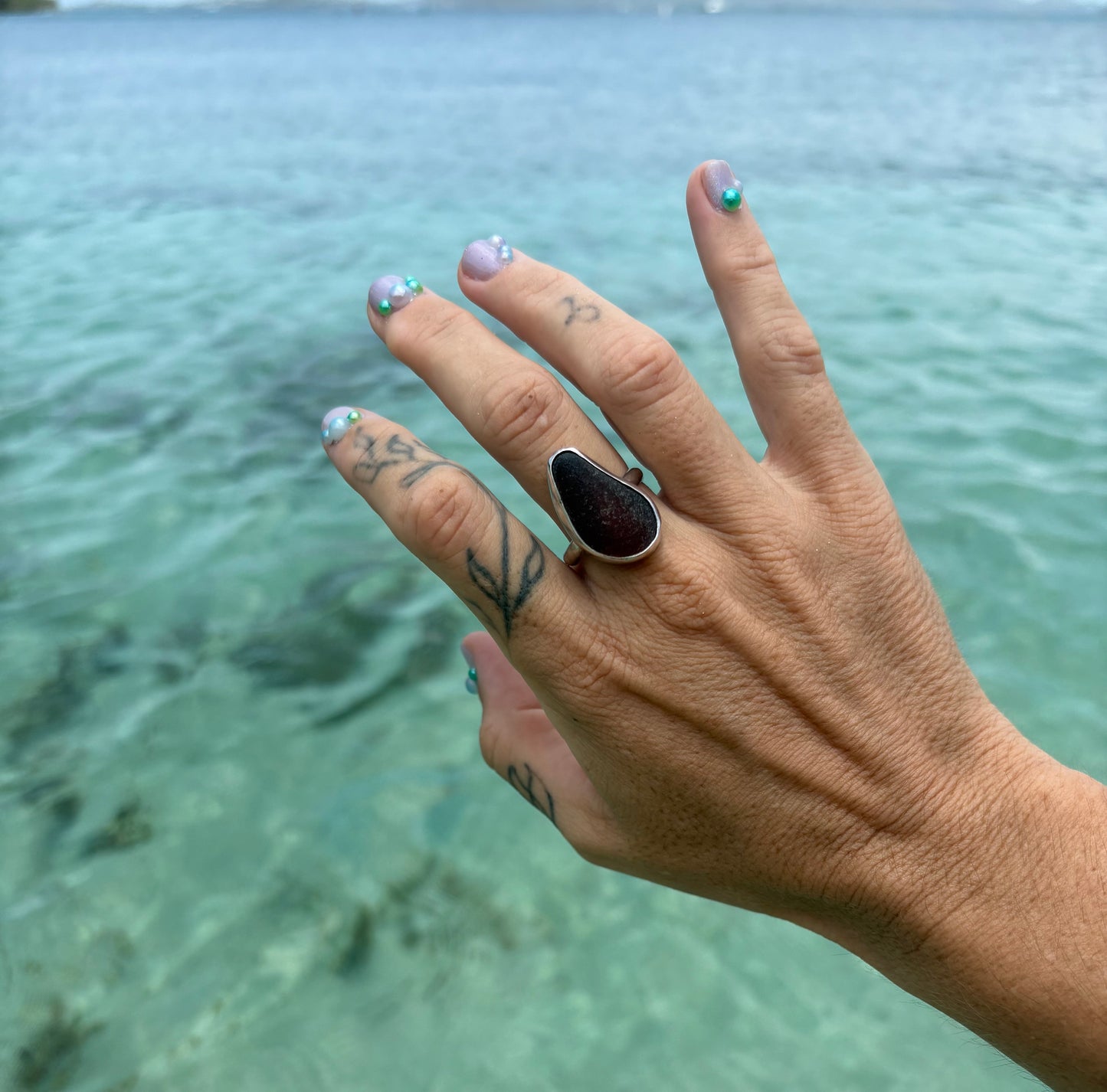 Mermaid Treasure Classic Sea Glass Ring