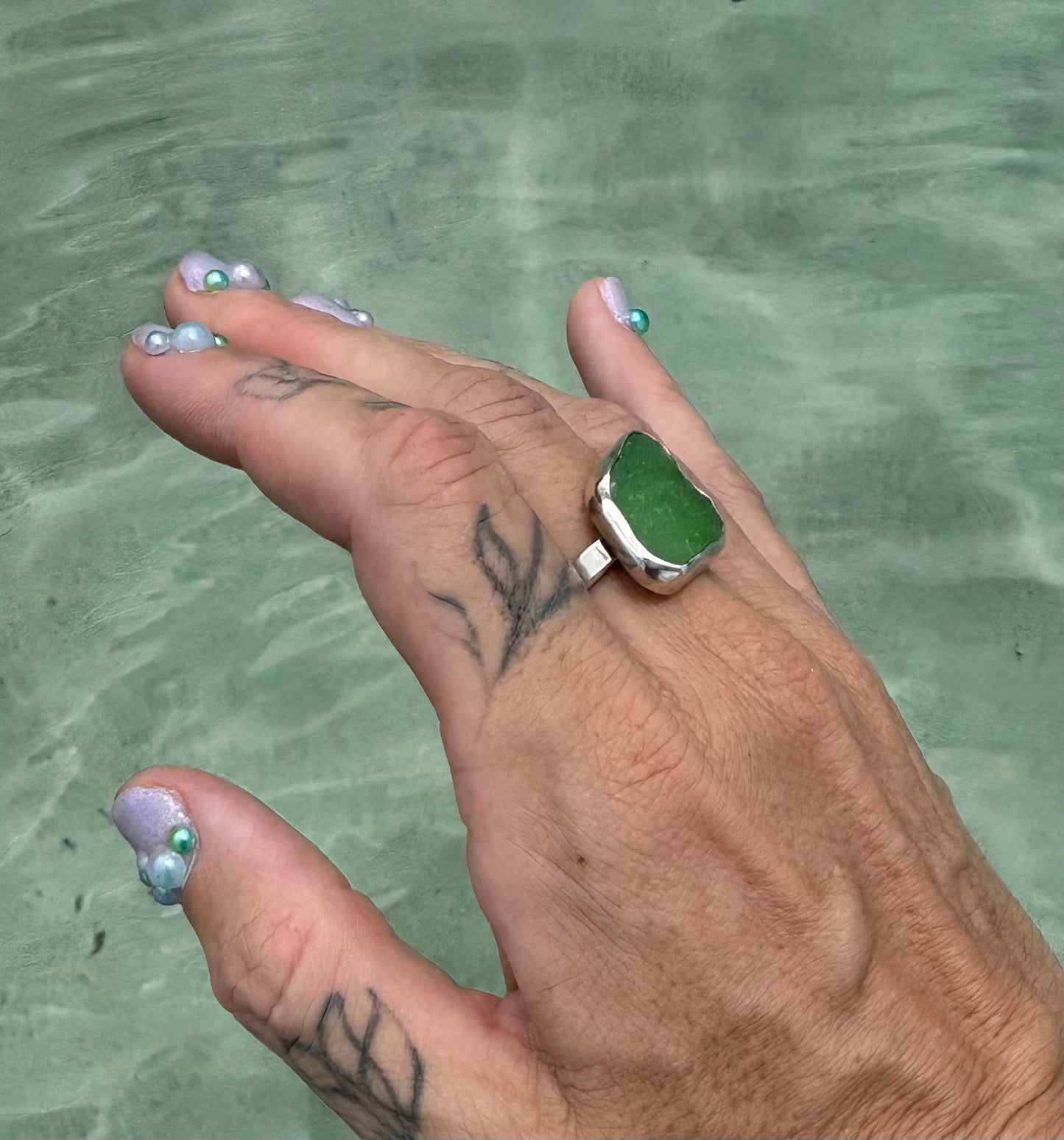 Mermaid Treasure Classic Sea Glass Ring