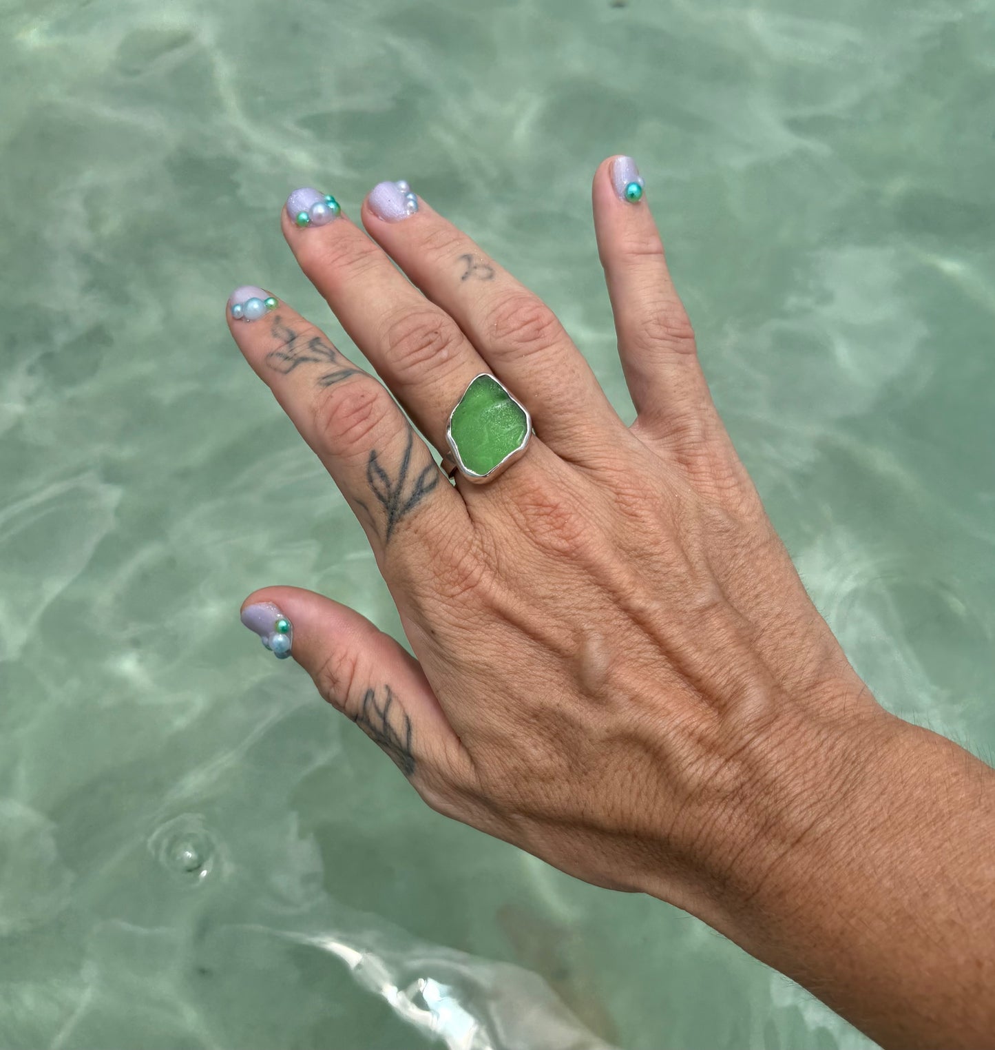Mermaid Treasure Classic Sea Glass Ring