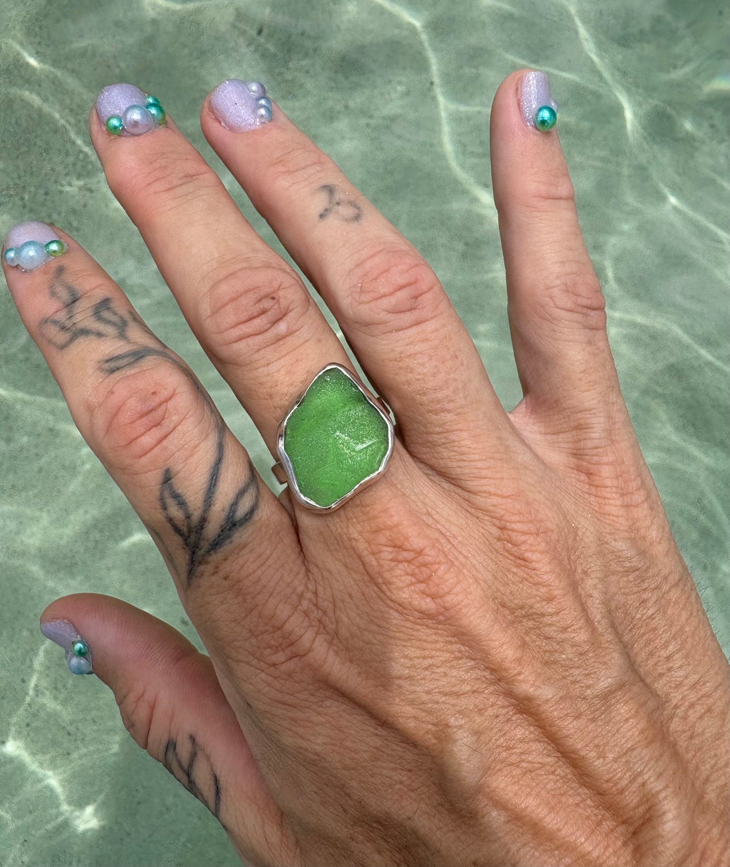 Mermaid Treasure Classic Sea Glass Ring