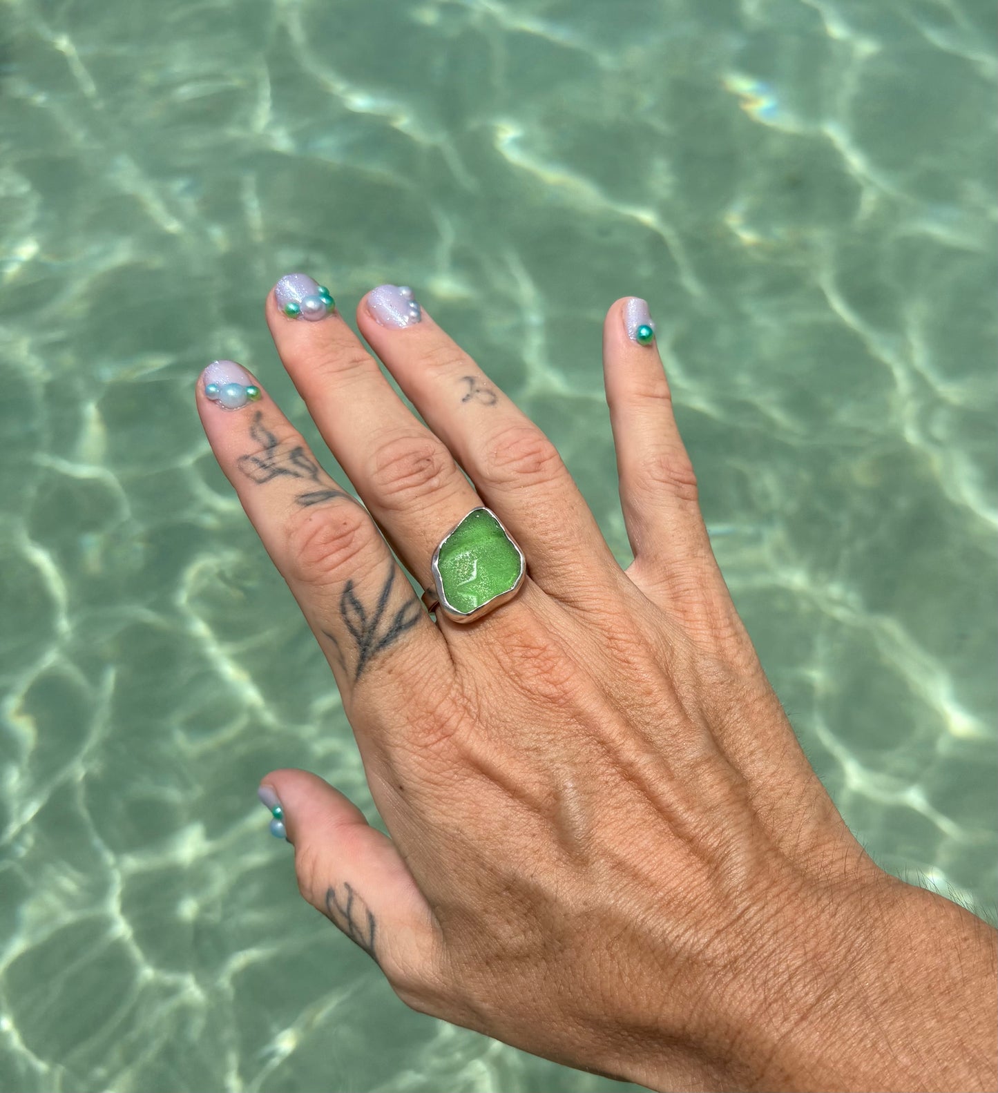 Mermaid Treasure Classic Sea Glass Ring