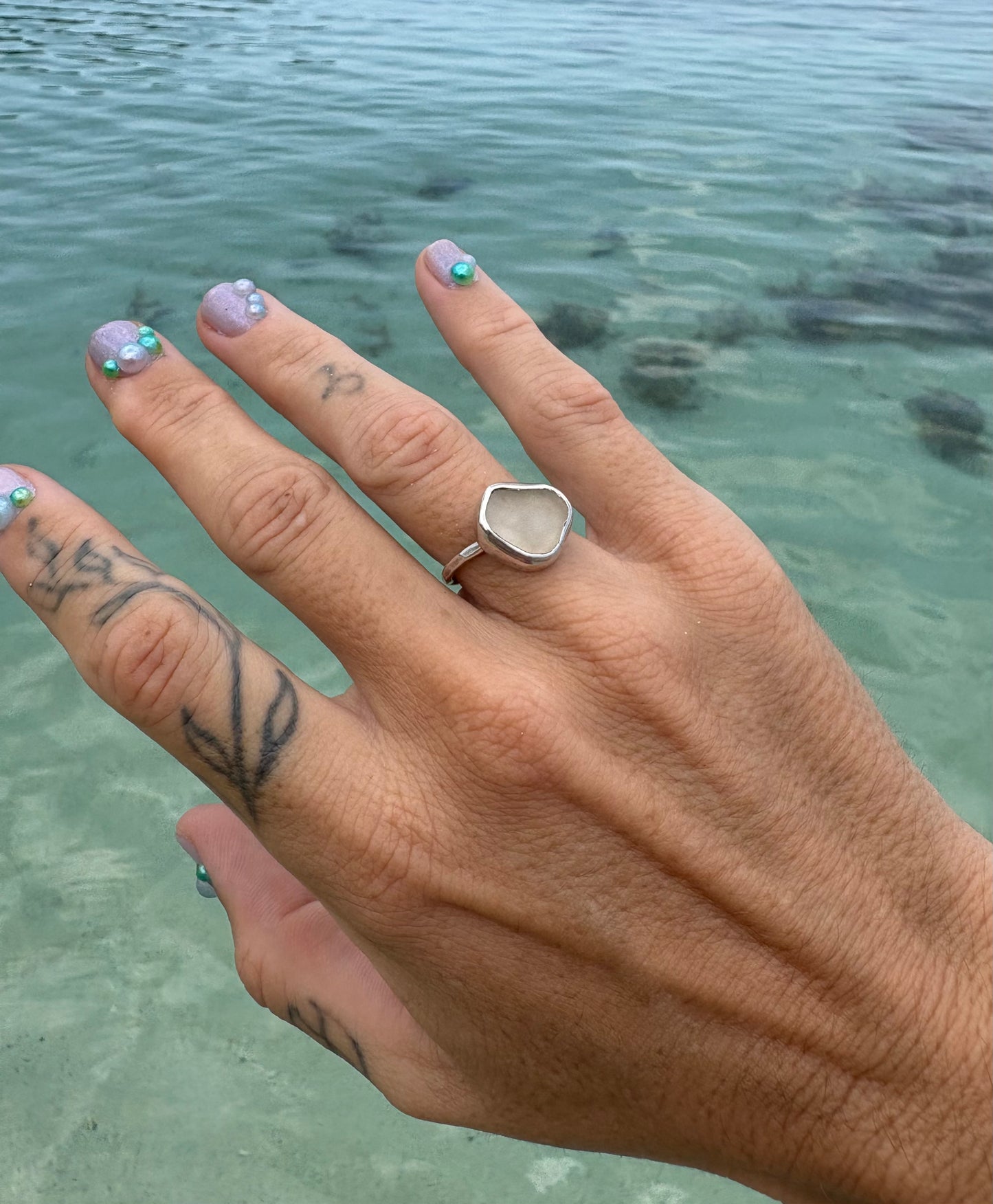 Mermaid Treasure Classic Sea Glass Ring