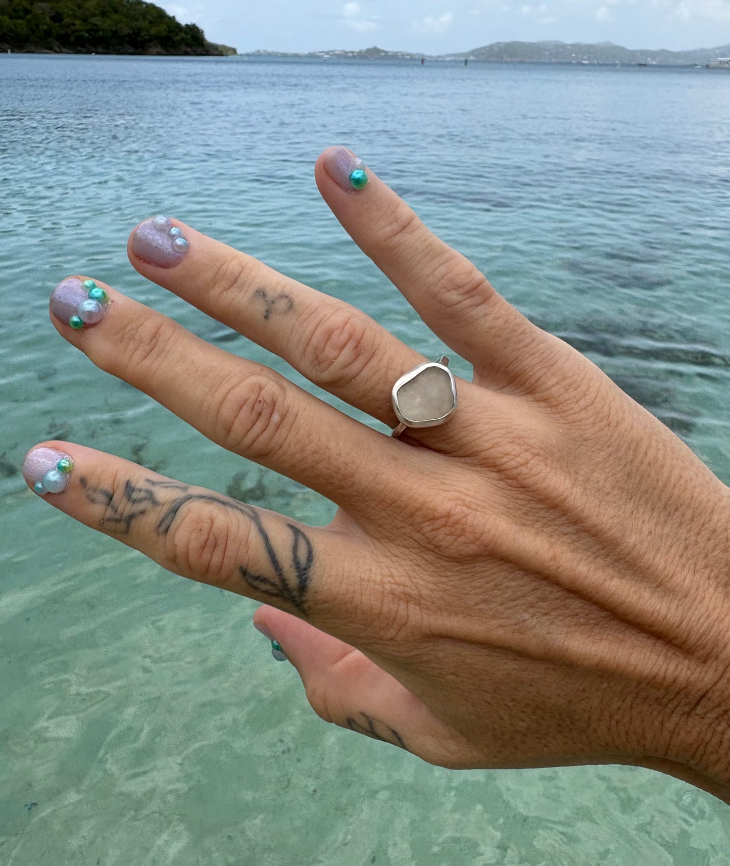 Mermaid Treasure Classic Sea Glass Ring