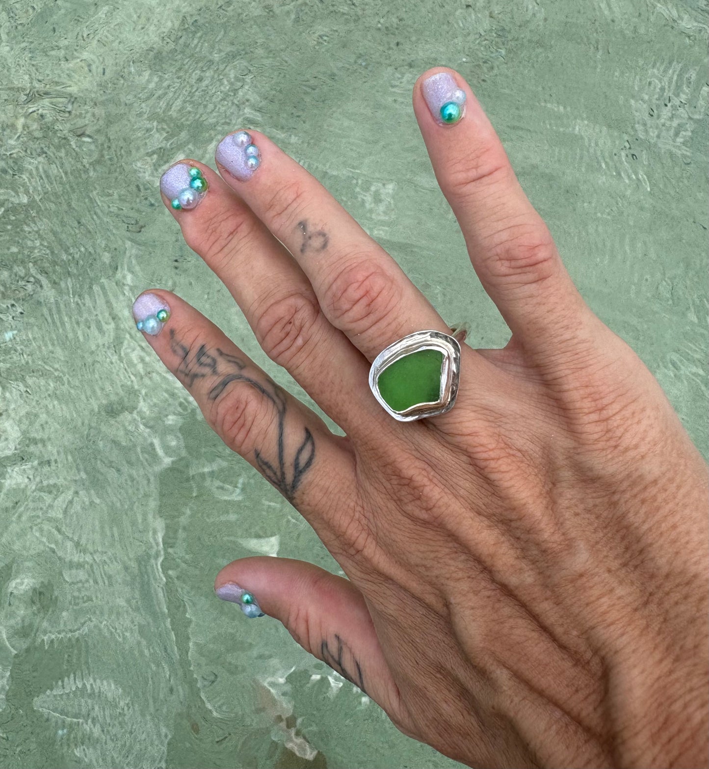 Mermaid Treasure Classic Sea Glass Ring