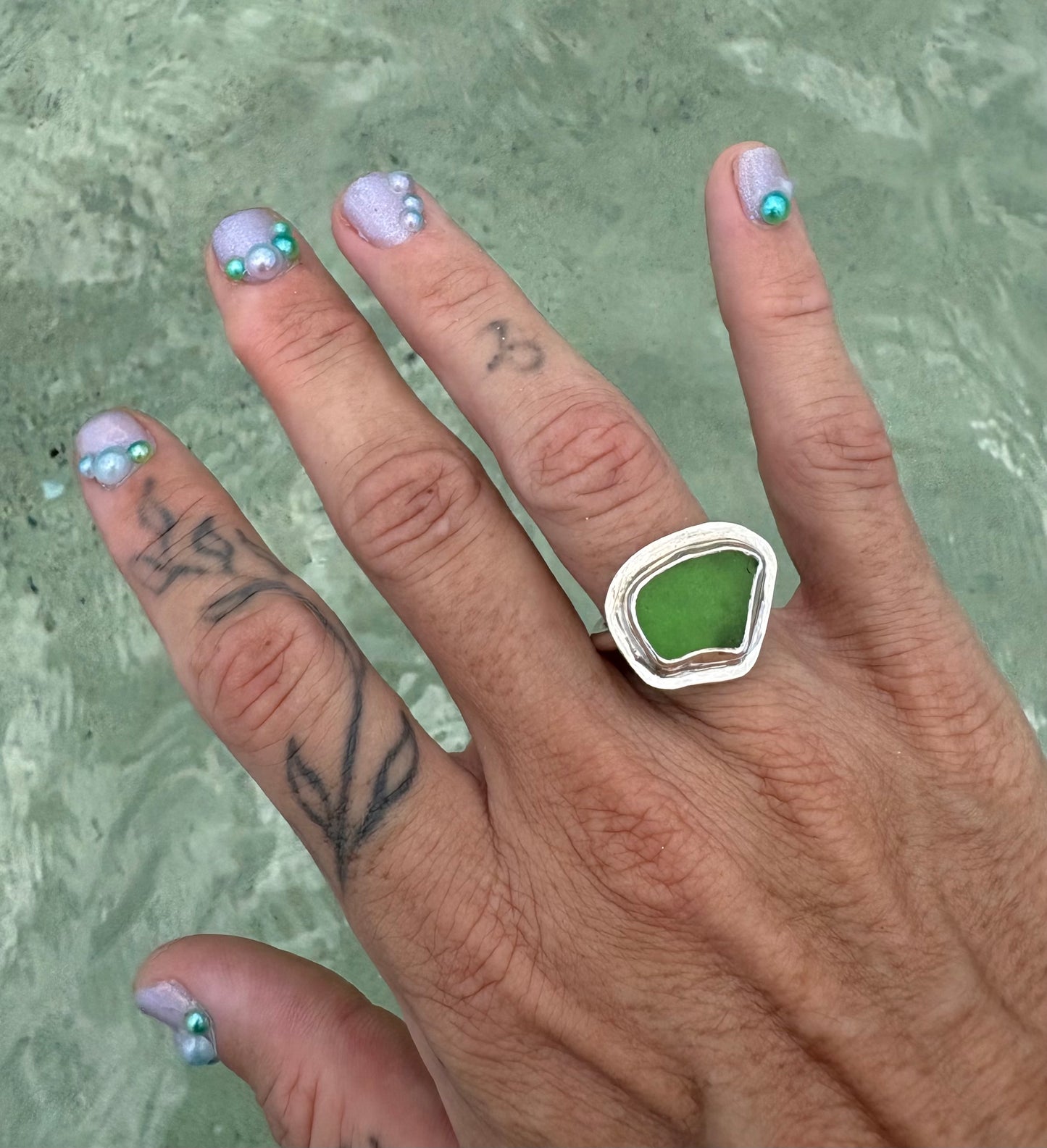 Mermaid Treasure Classic Sea Glass Ring