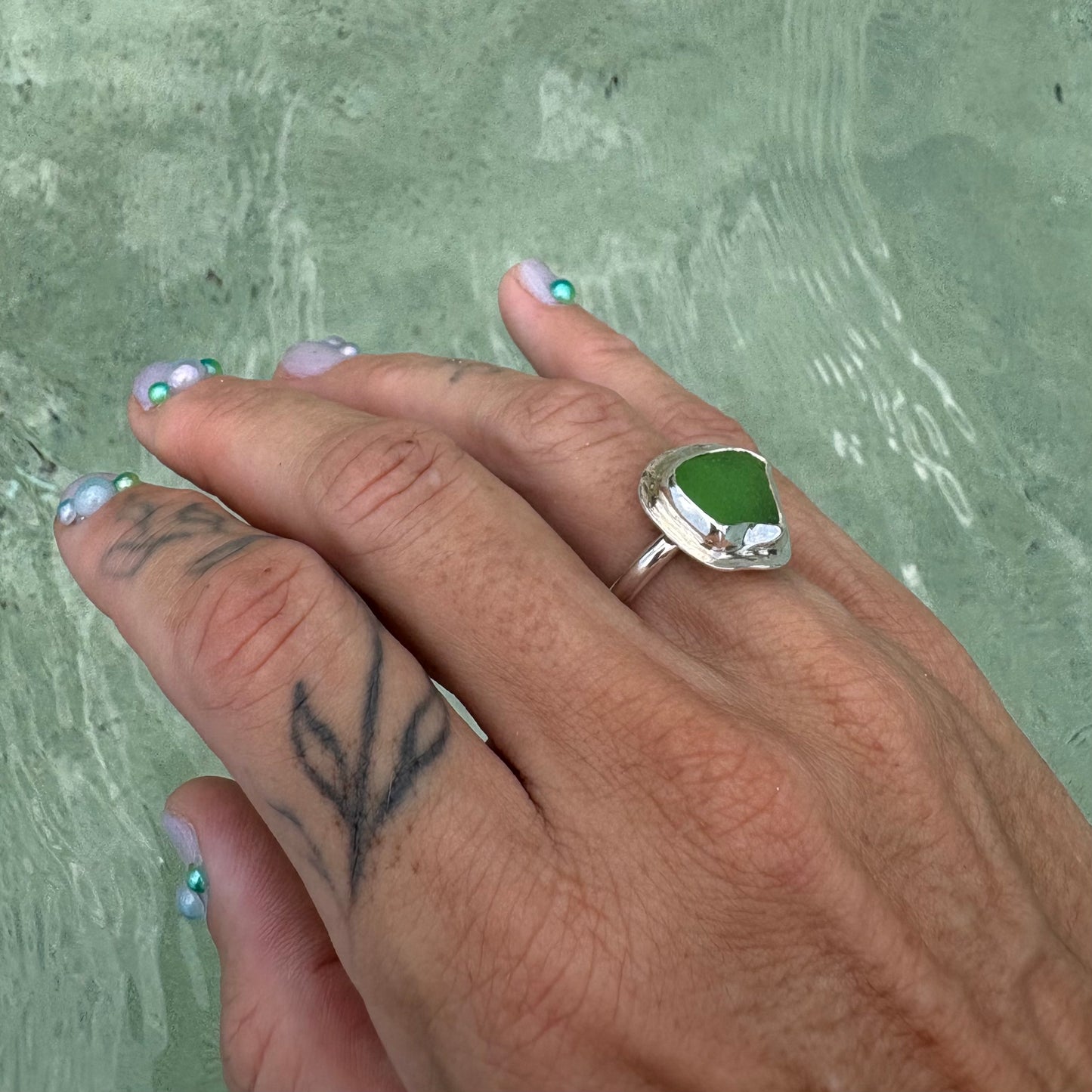 Mermaid Treasure Classic Sea Glass Ring