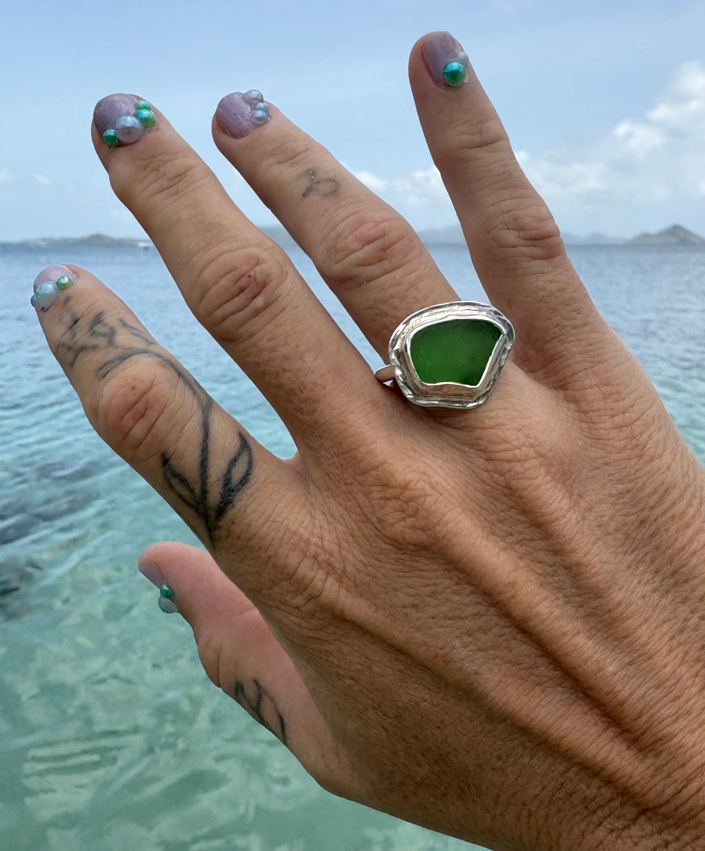 Mermaid Treasure Classic Sea Glass Ring