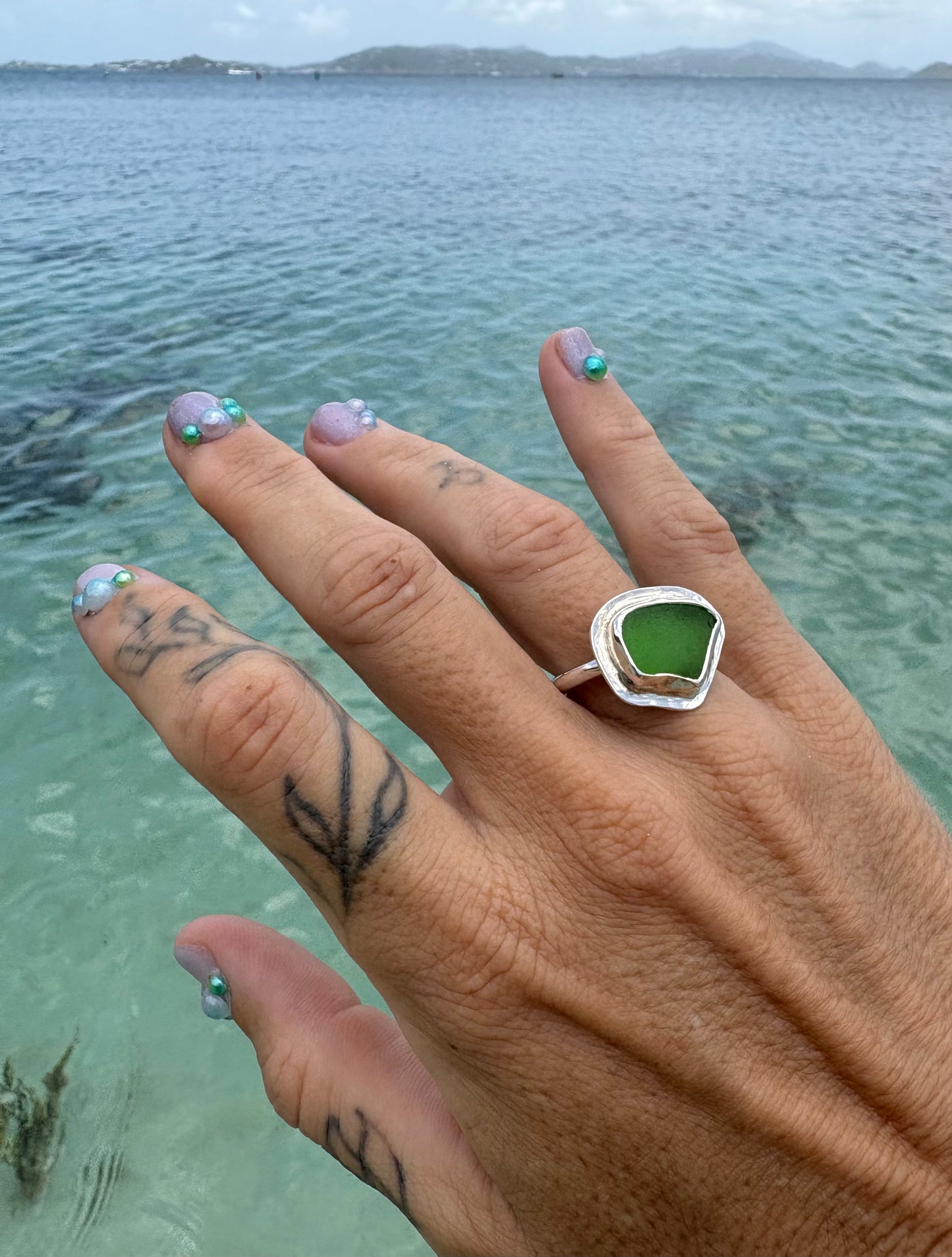 Mermaid Treasure Classic Sea Glass Ring