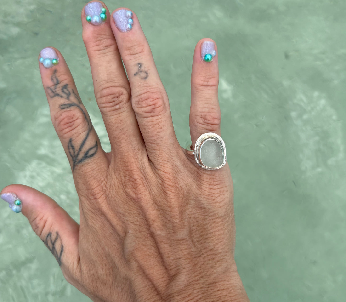 Mermaid Treasure Classic Sea Glass Ring