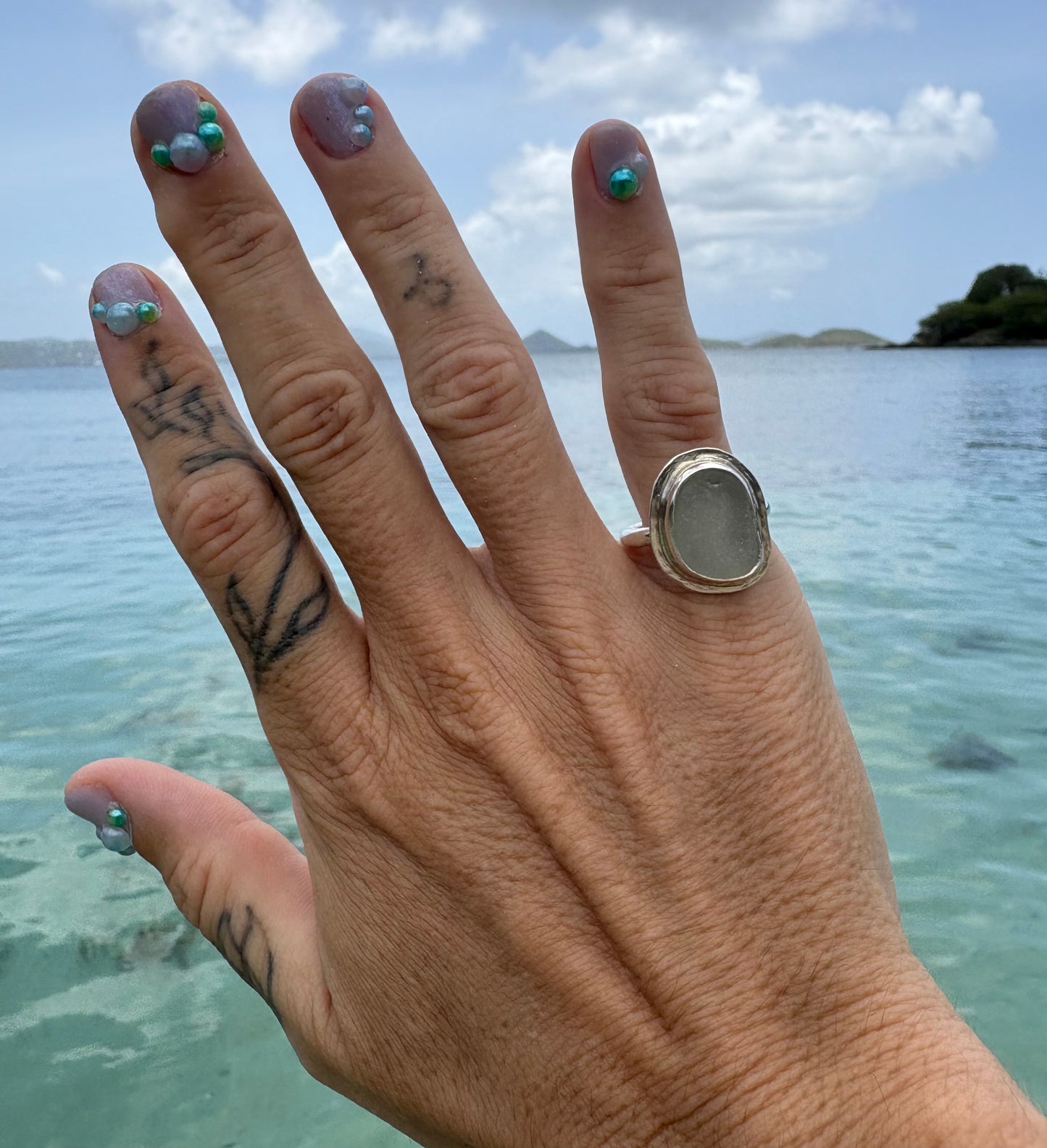 Mermaid Treasure Classic Sea Glass Ring