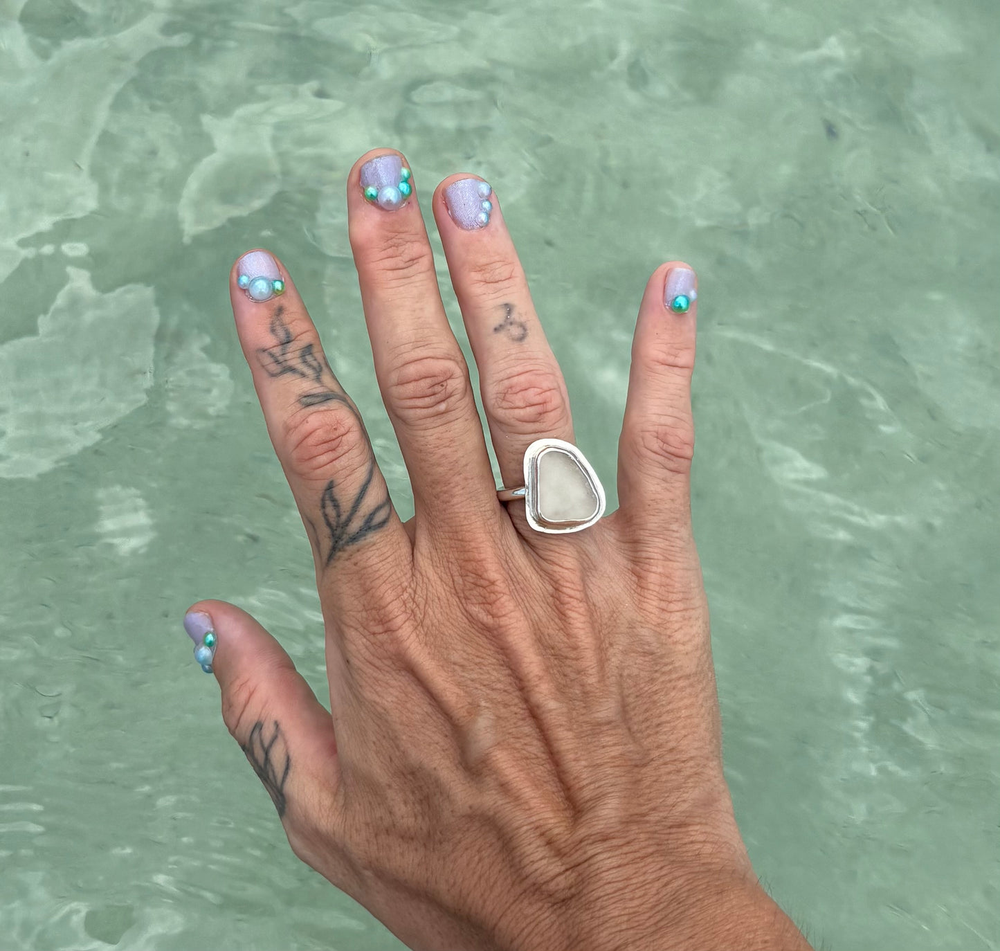 Mermaid Treasure Classic Sea Glass Ring