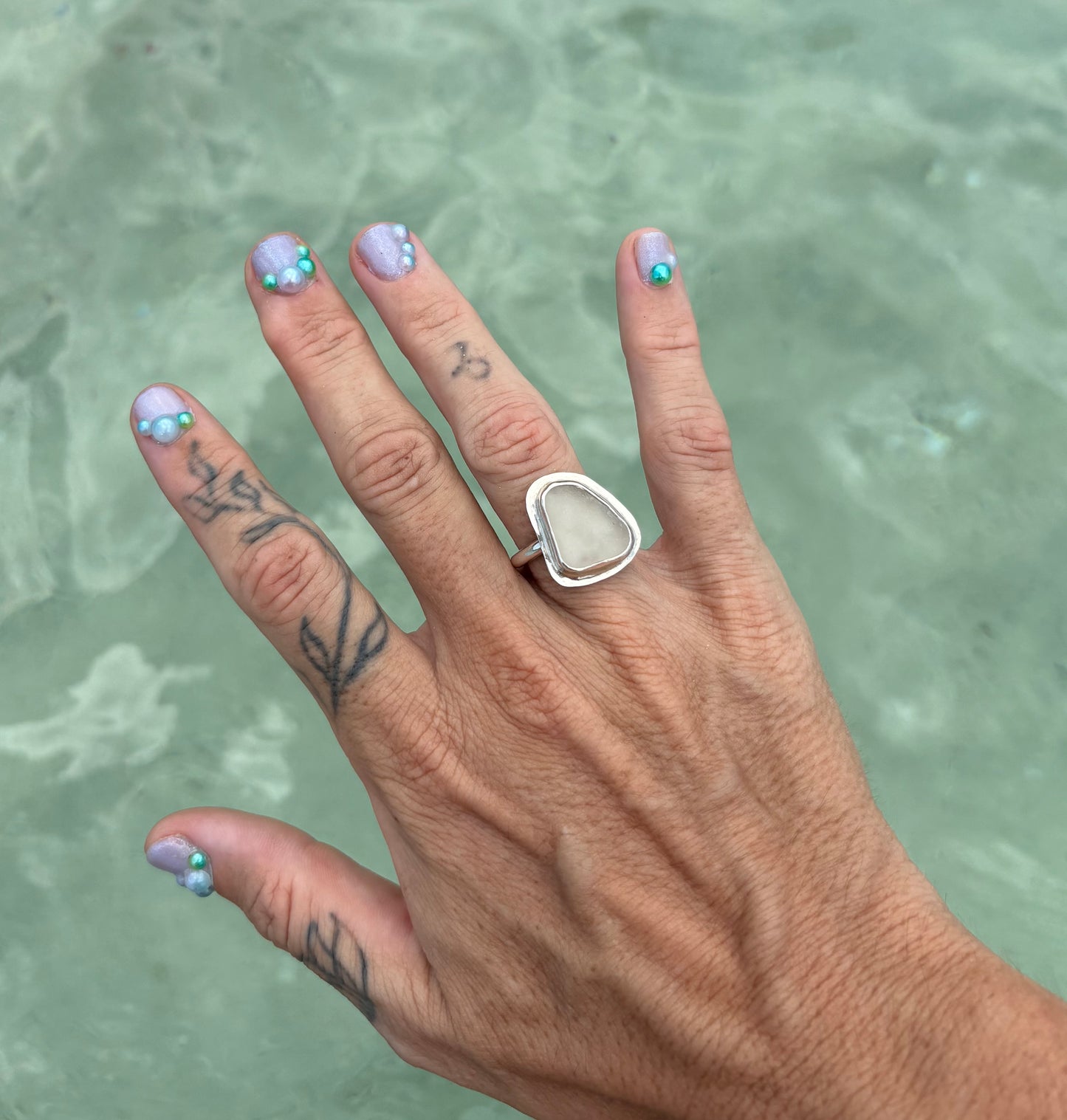 Mermaid Treasure Classic Sea Glass Ring