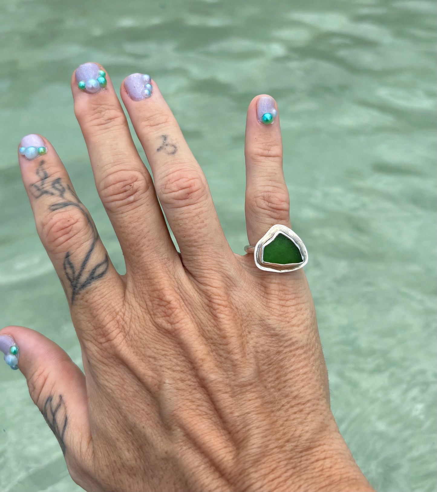 Mermaid Treasure Classic Sea Glass Ring