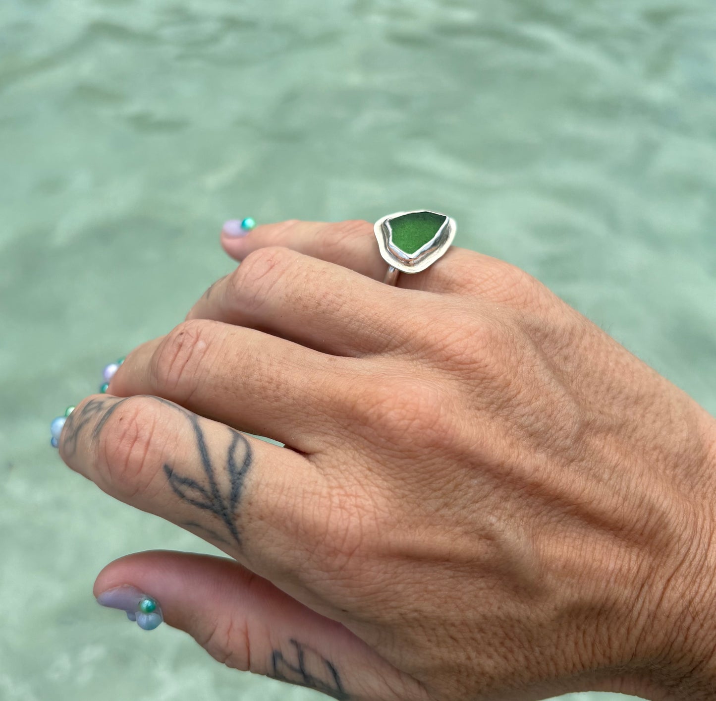 Mermaid Treasure Classic Sea Glass Ring