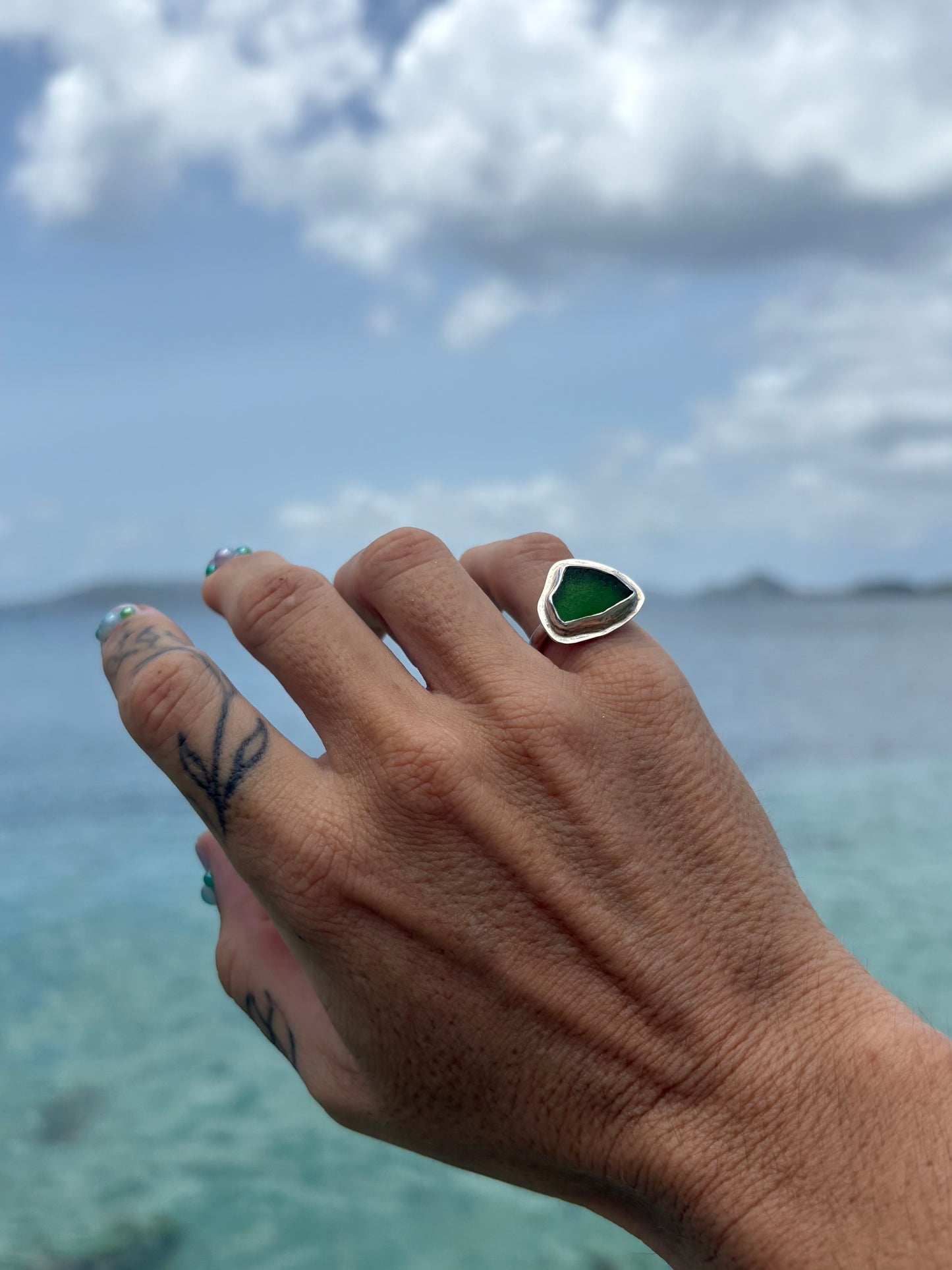 Mermaid Treasure Classic Sea Glass Ring