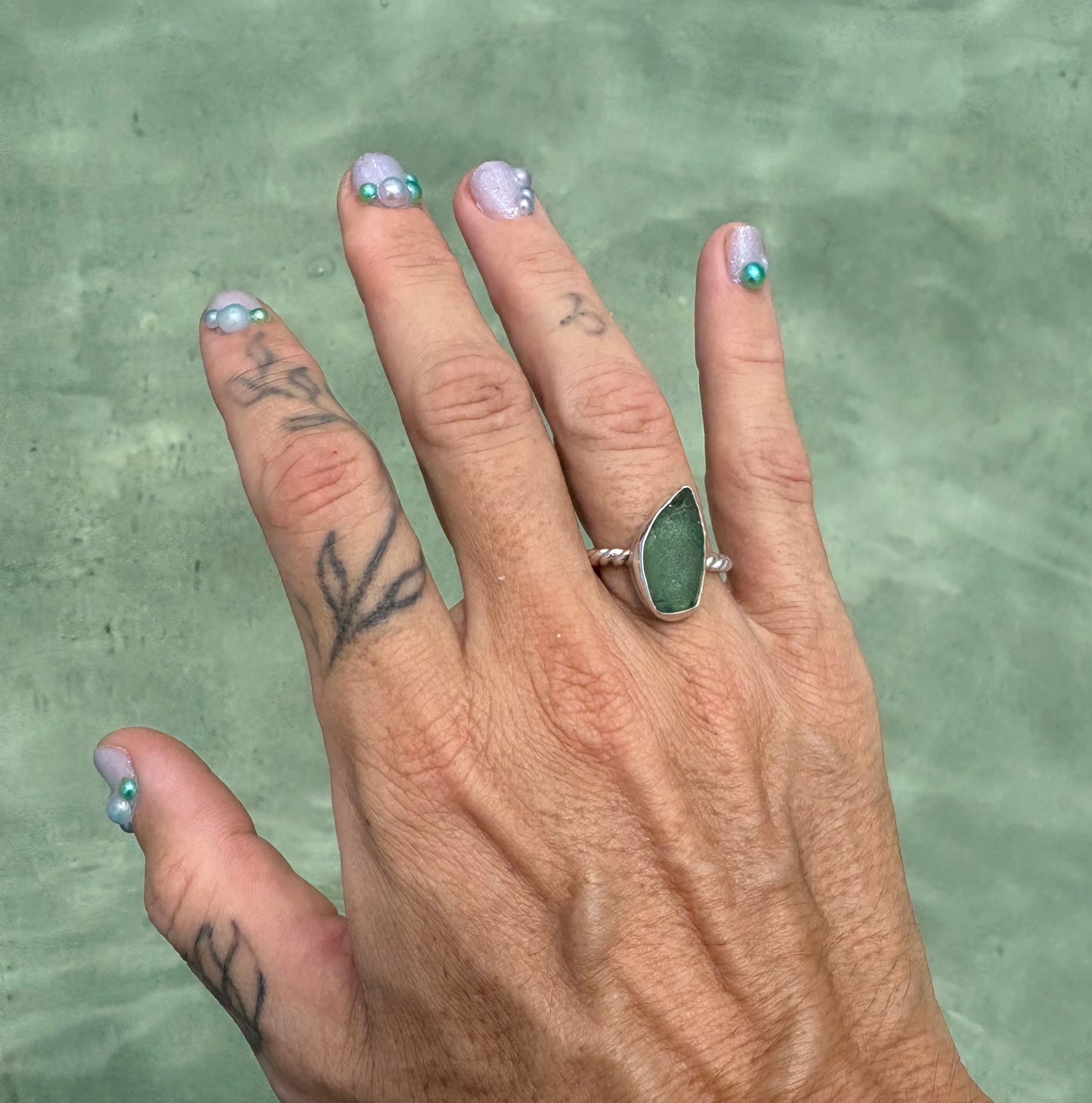 Mermaid Treasure Classic Sea Glass Ring