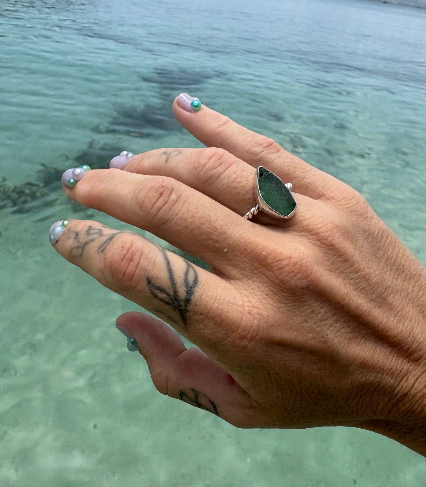 Mermaid Treasure Classic Sea Glass Ring