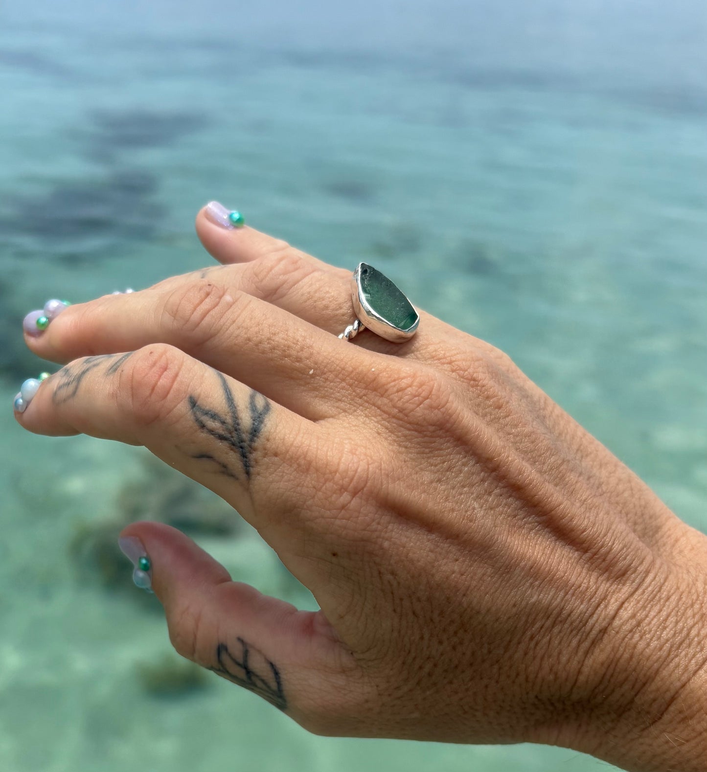 Mermaid Treasure Classic Sea Glass Ring