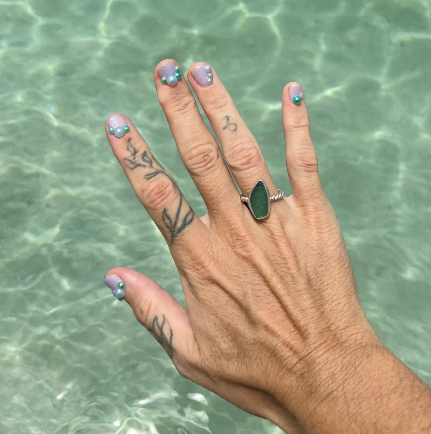 Mermaid Treasure Classic Sea Glass Ring