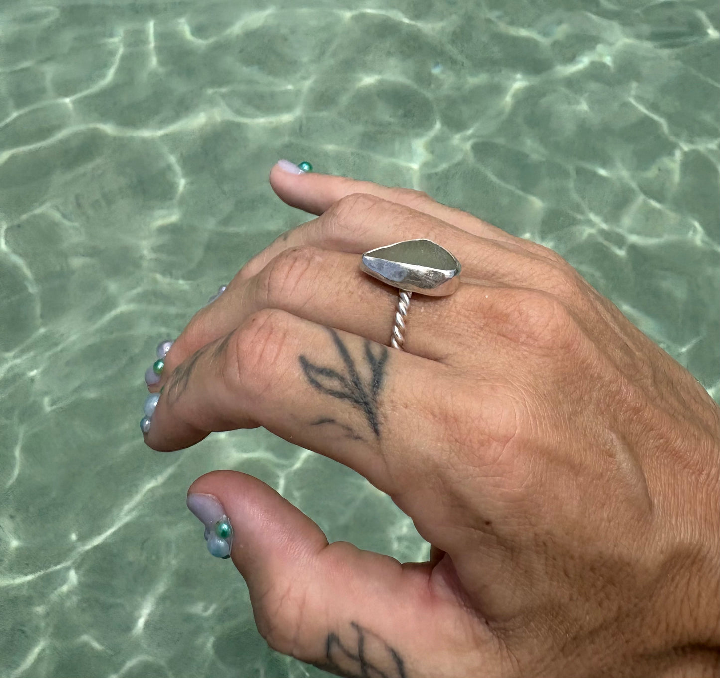 Mermaid Treasure Classic Sea Glass Ring