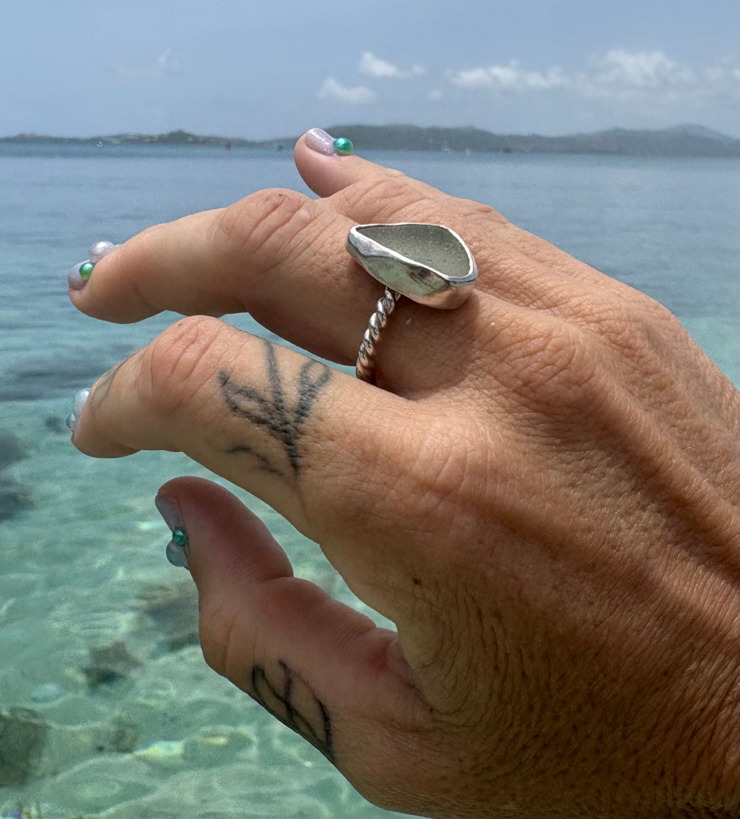 Mermaid Treasure Classic Sea Glass Ring