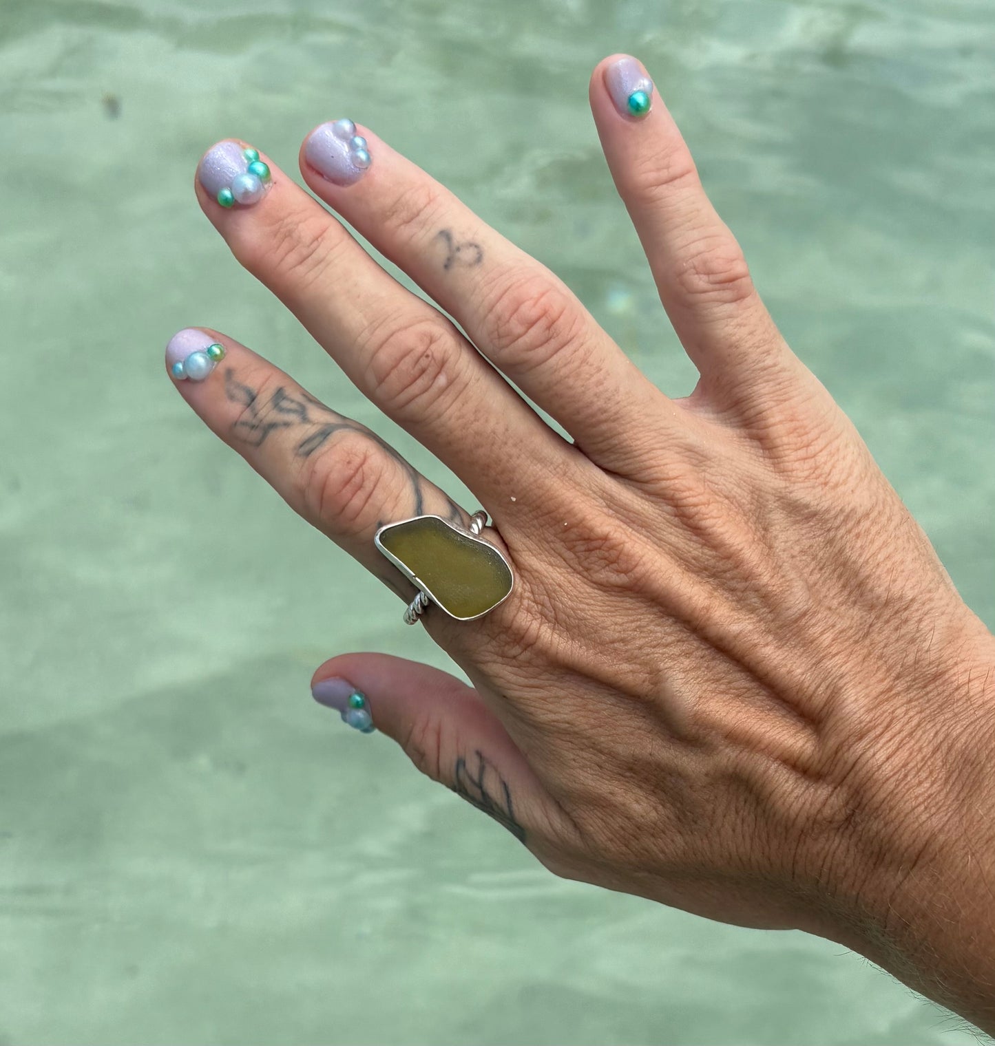 Mermaid Treasure Classic Sea Glass Ring