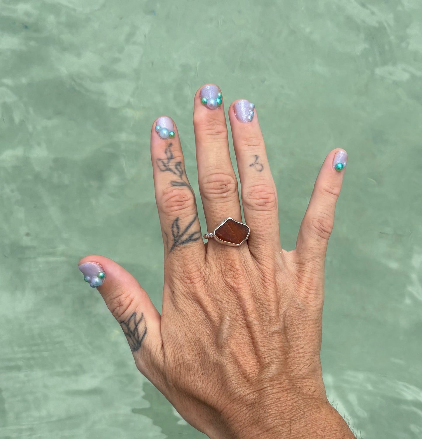 Mermaid Treasure Classic Sea Glass Ring