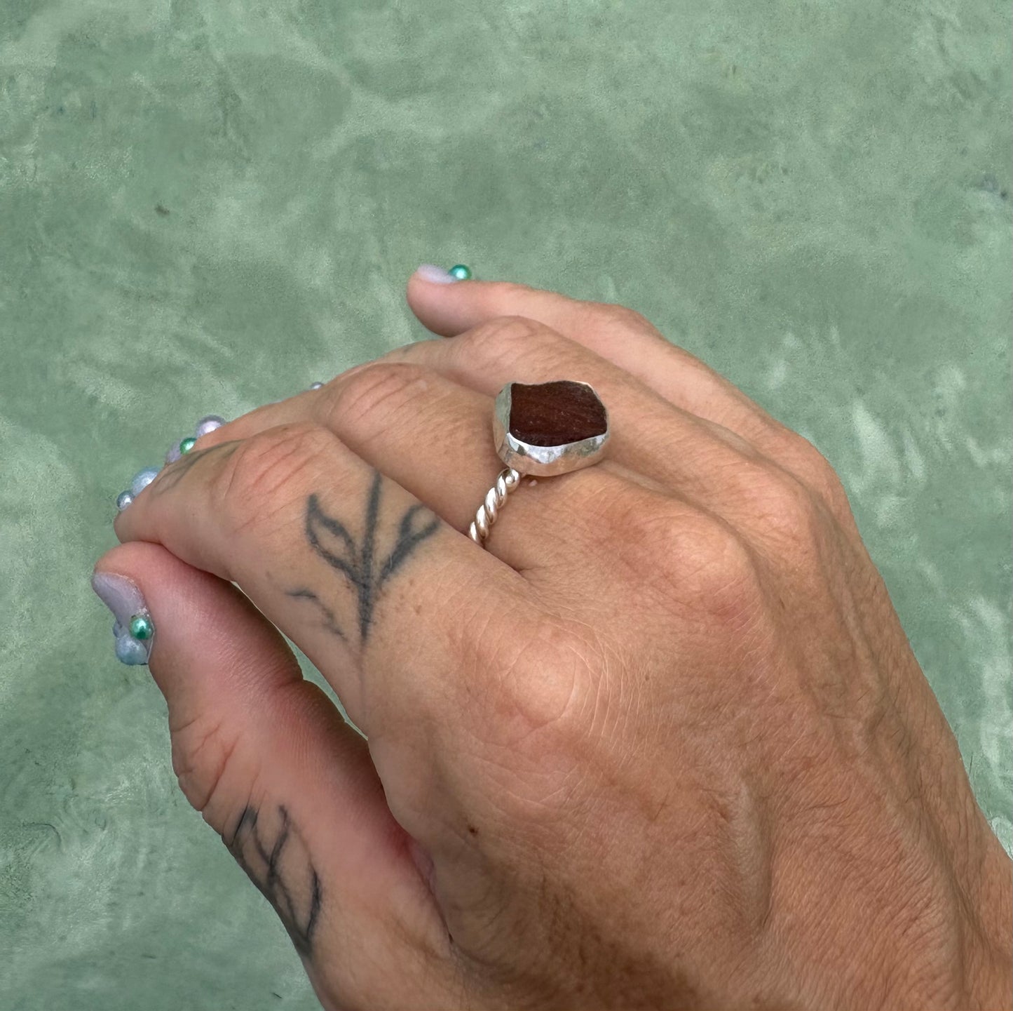 Mermaid Treasure Classic Sea Glass Ring