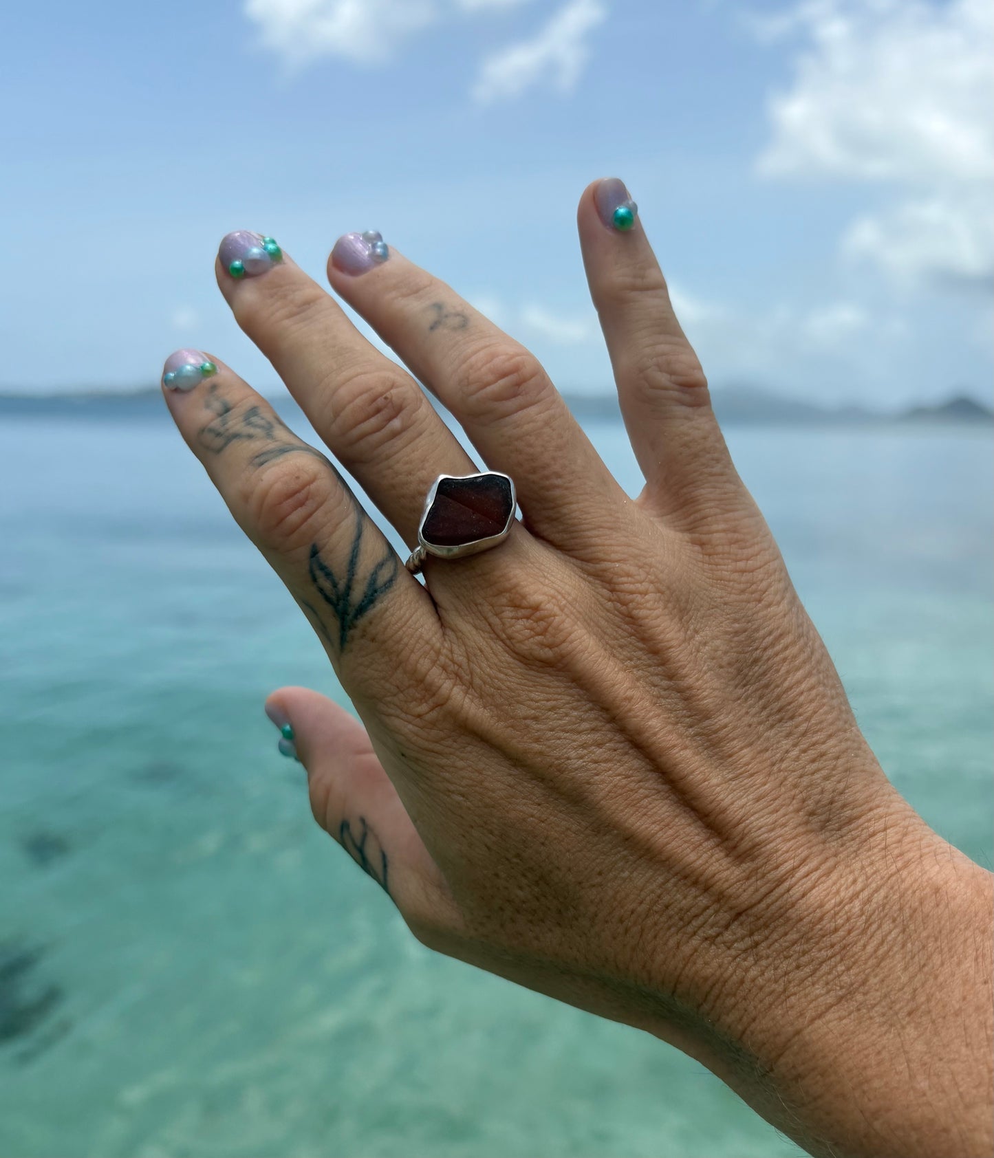 Mermaid Treasure Classic Sea Glass Ring