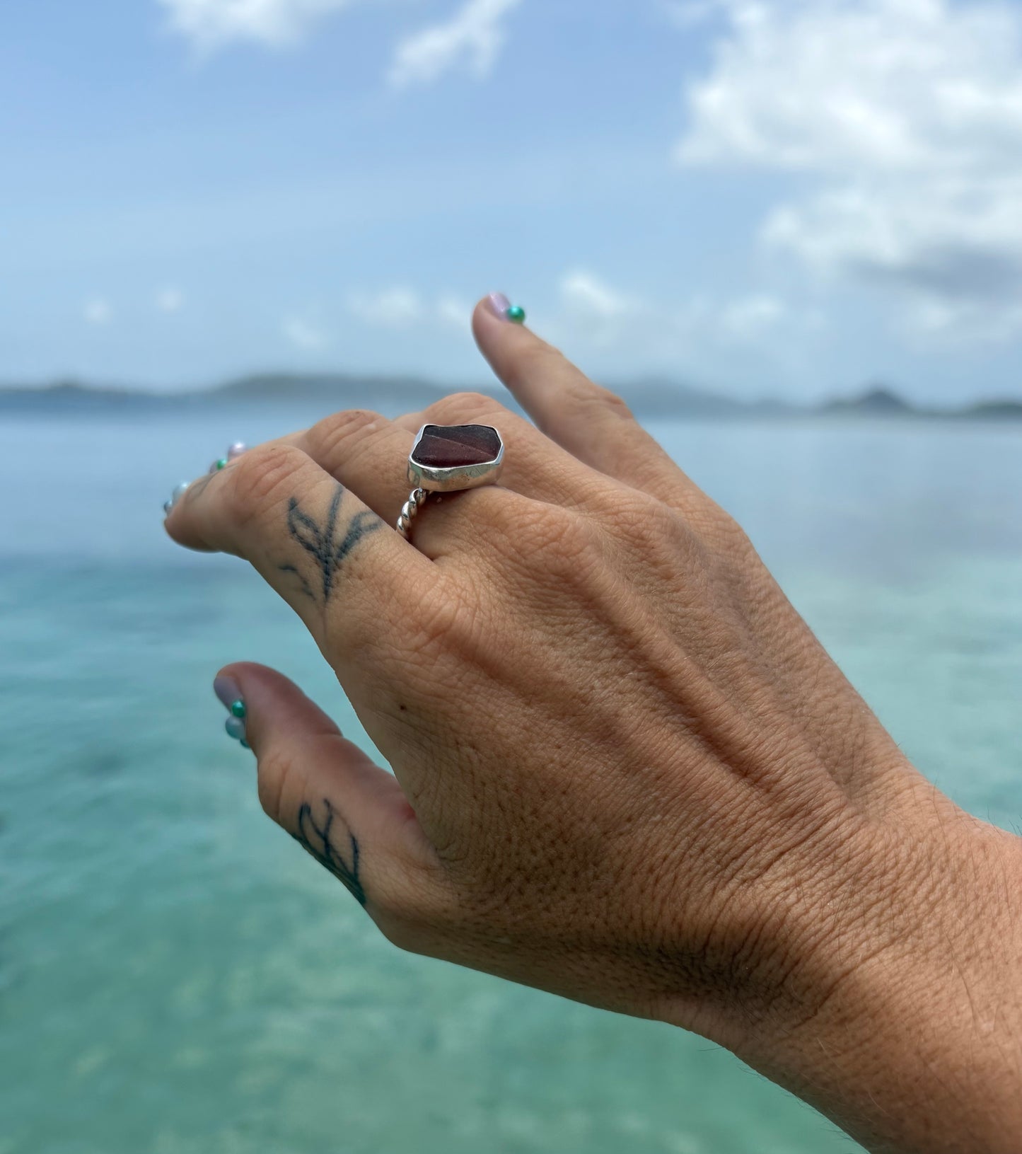 Mermaid Treasure Classic Sea Glass Ring