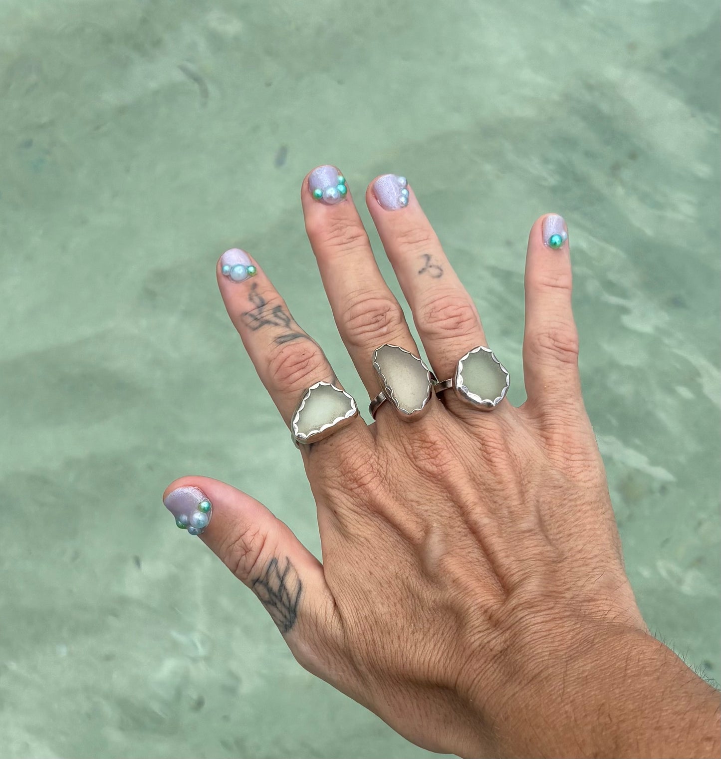Mermaid Treasure Classic Sea Glass Ring