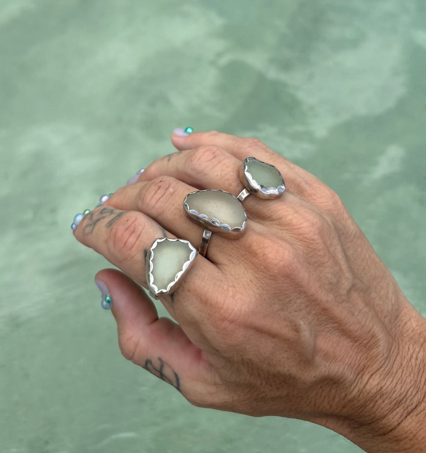Mermaid Treasure Classic Sea Glass Ring