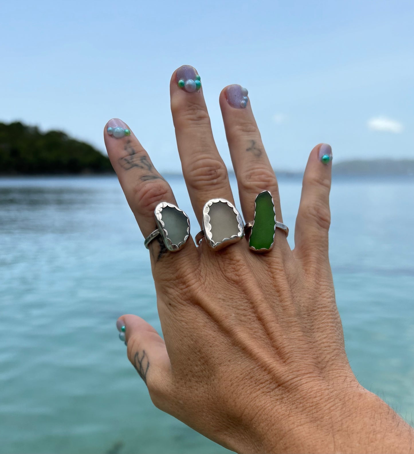 Mermaid Treasure Classic Sea Glass Ring