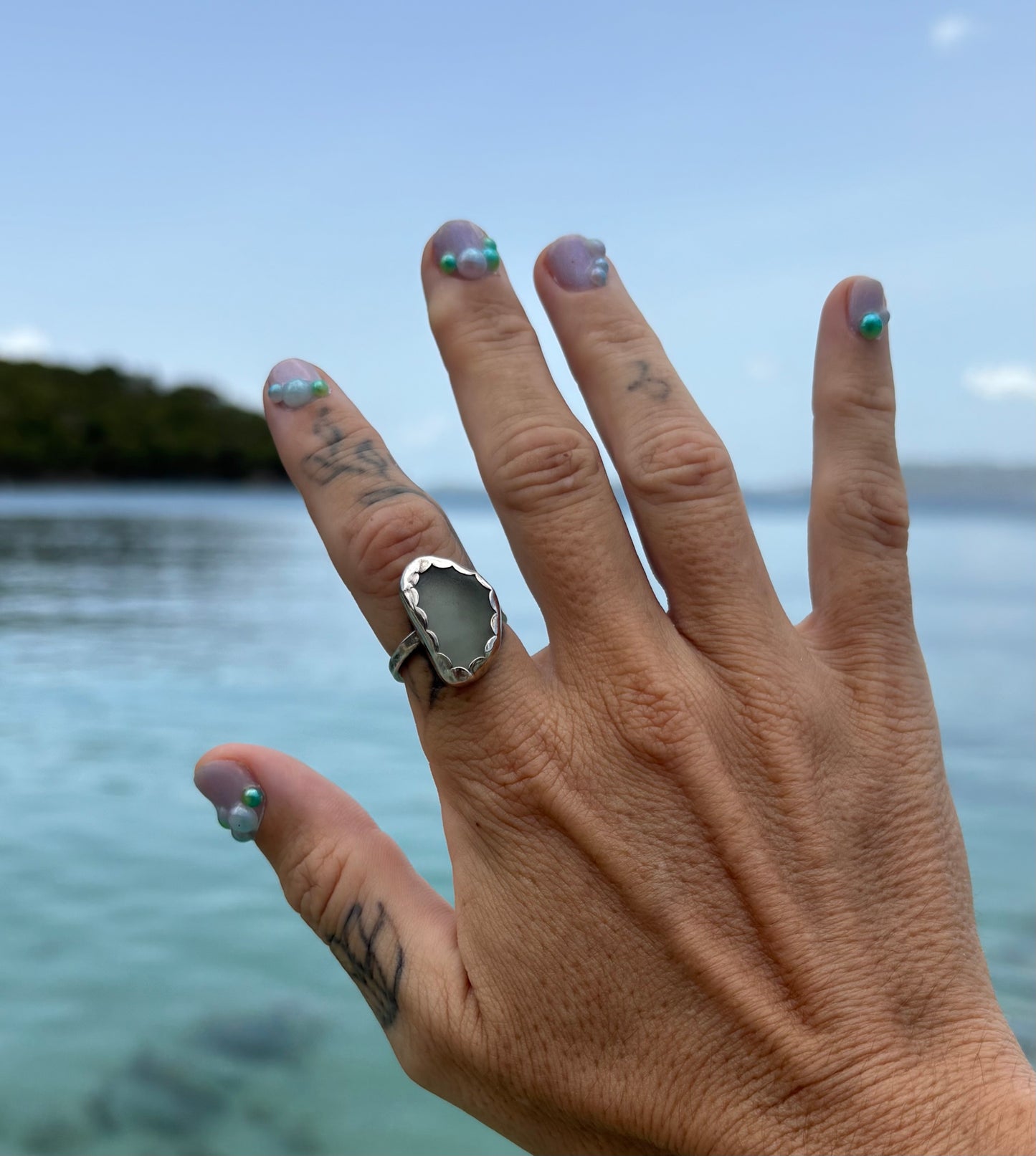 Mermaid Treasure Classic Sea Glass Ring