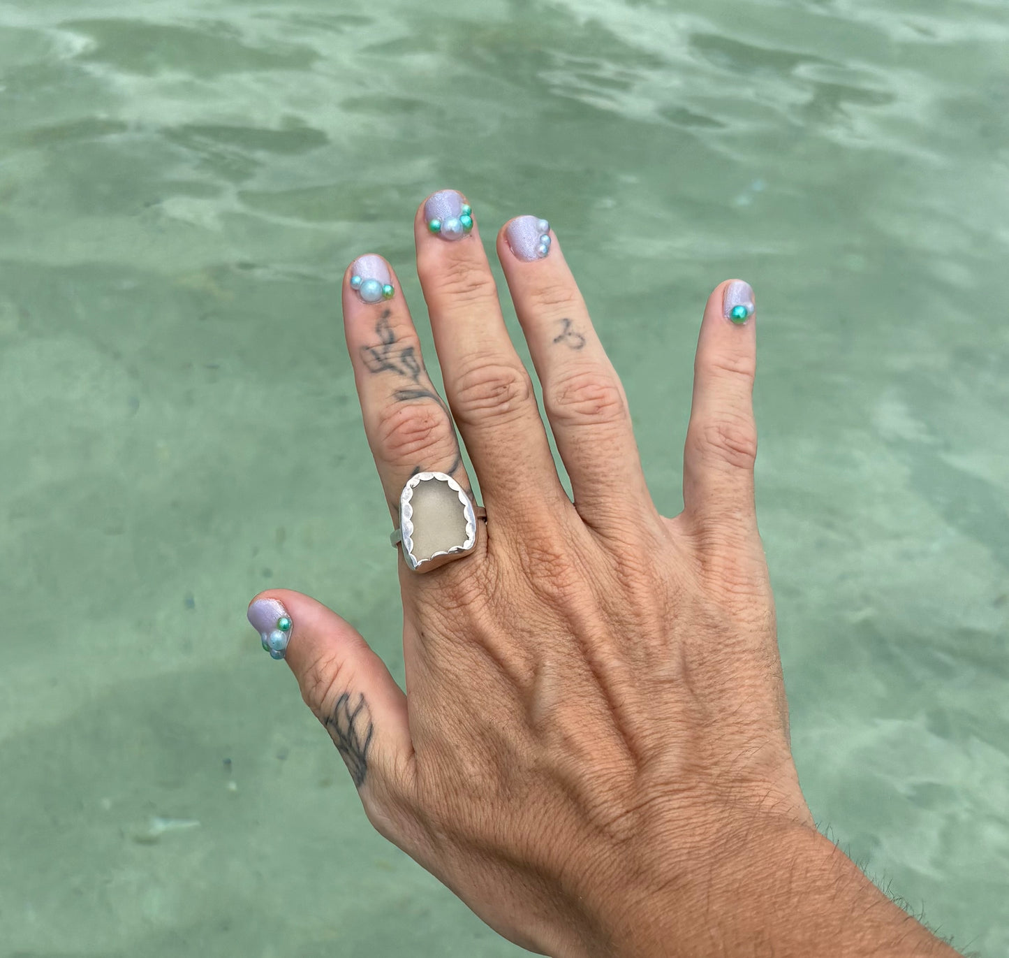 Mermaid Treasure Classic Sea Glass Ring
