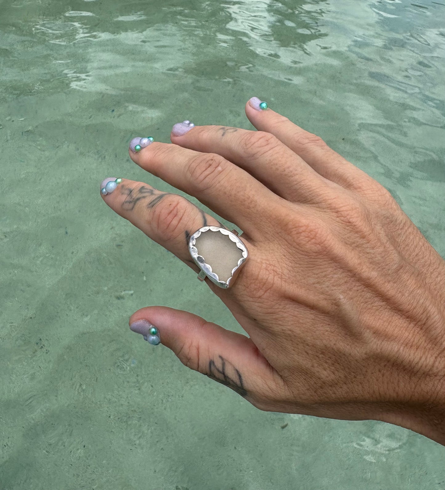 Mermaid Treasure Classic Sea Glass Ring