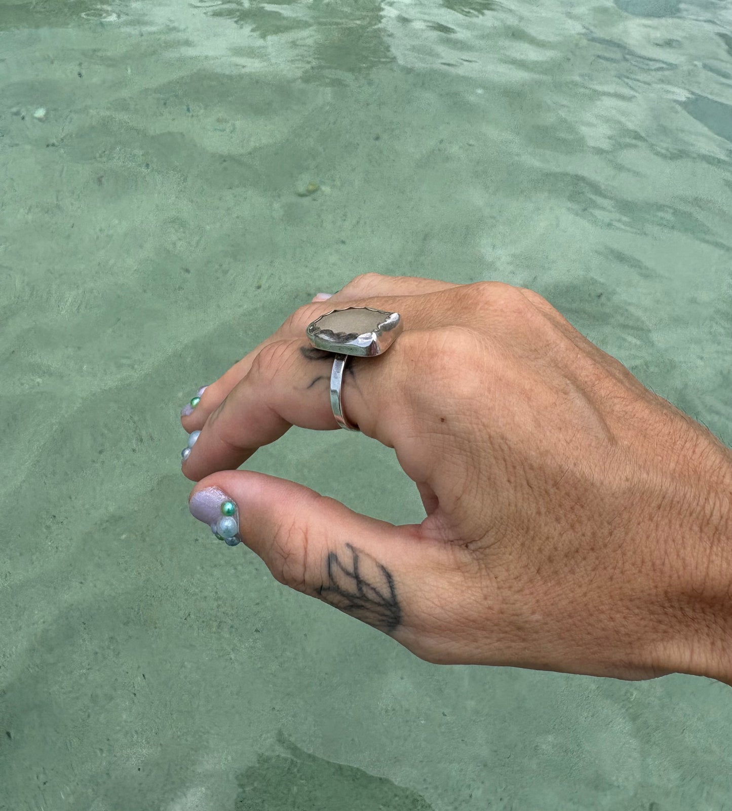 Mermaid Treasure Classic Sea Glass Ring