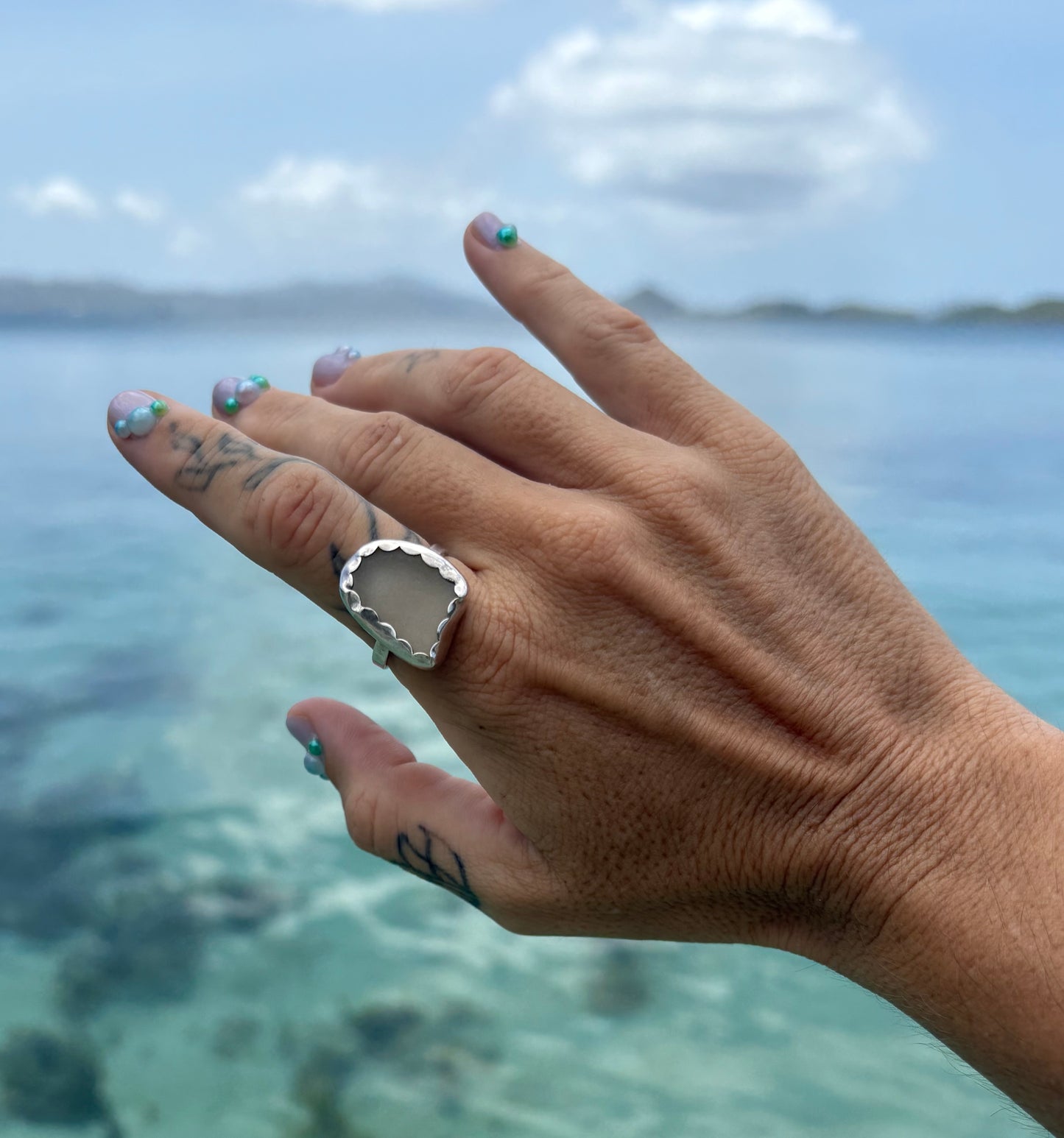 Mermaid Treasure Classic Sea Glass Ring